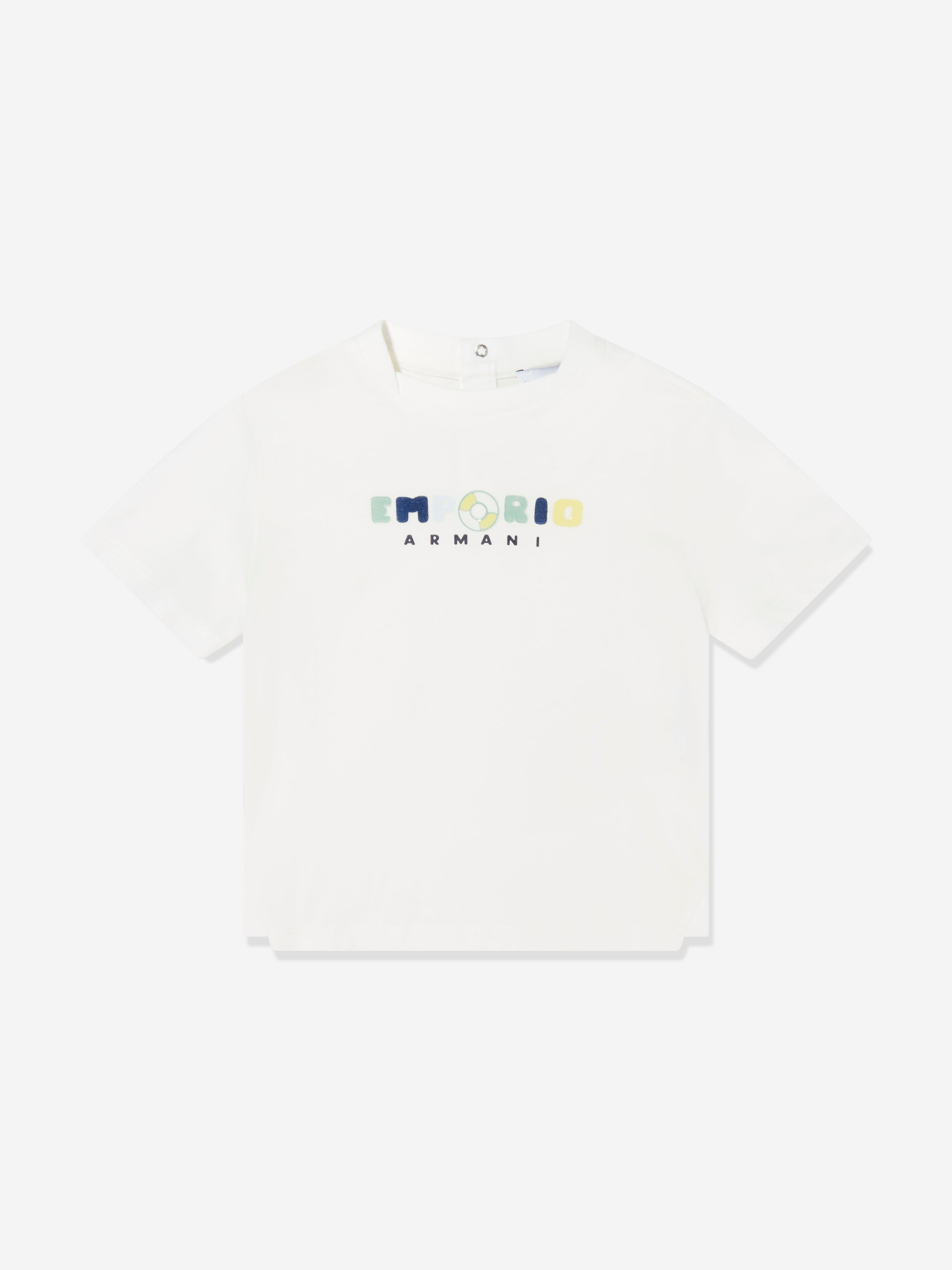 Emporio Armani Baby Boys Logo T-Shirt in White