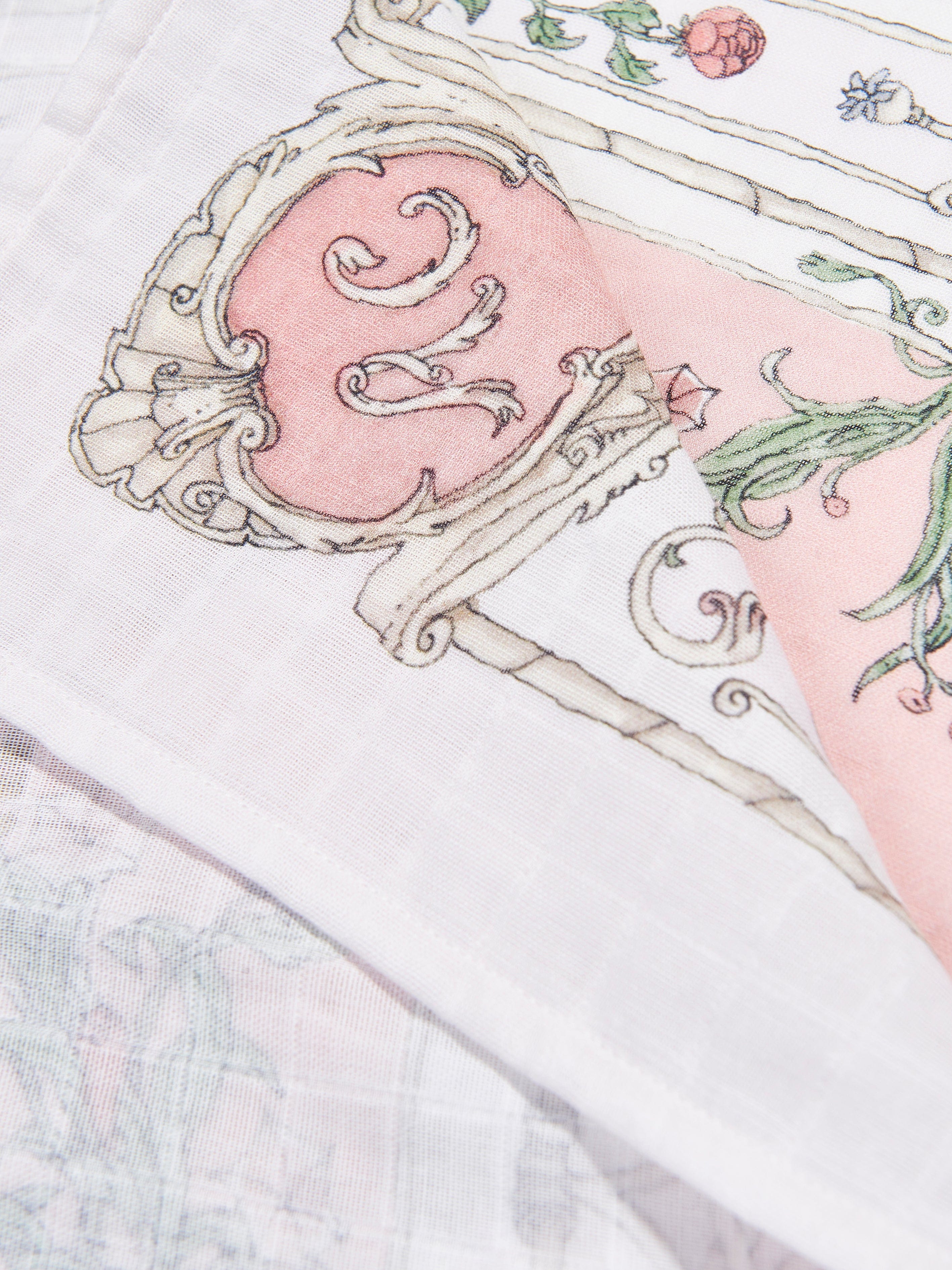 Atelier Choux Baby Girls Tapestry Swaddle in Pink