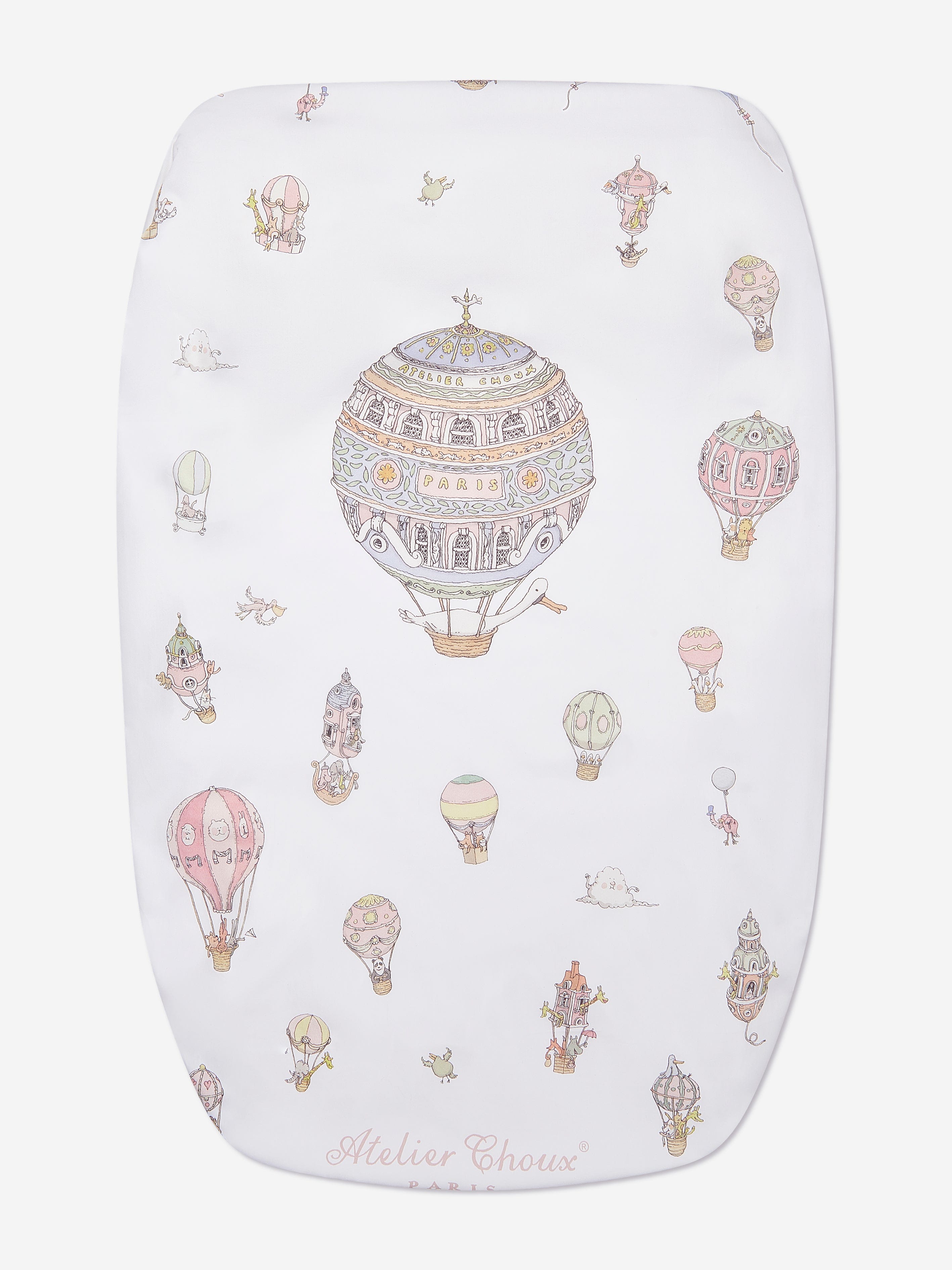 Atelier Choux Baby Hot Air Balloons Fitted Sheet