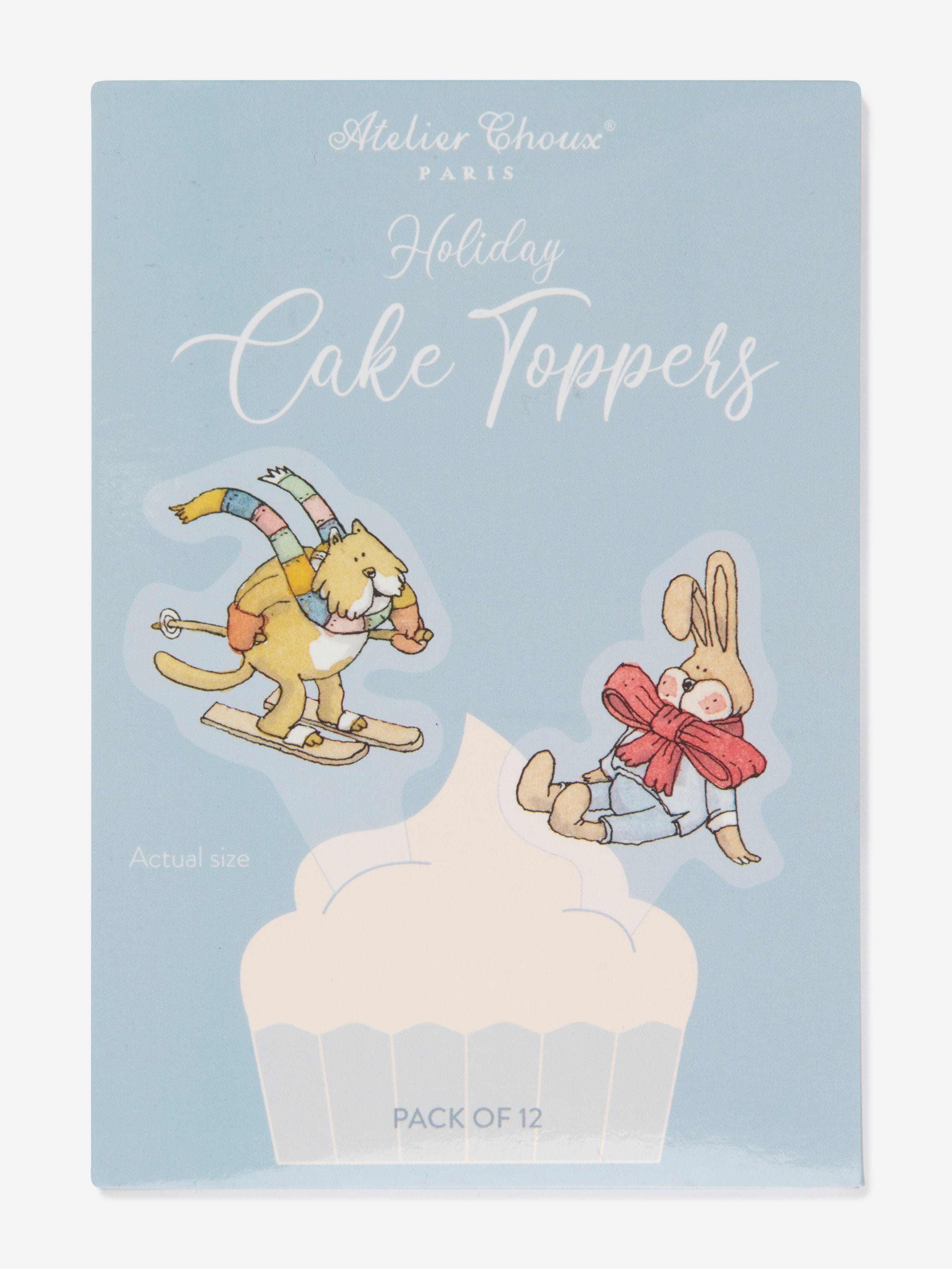 Atelier Choux Kids Mini Holidays Cake Toppers (12 Pack)