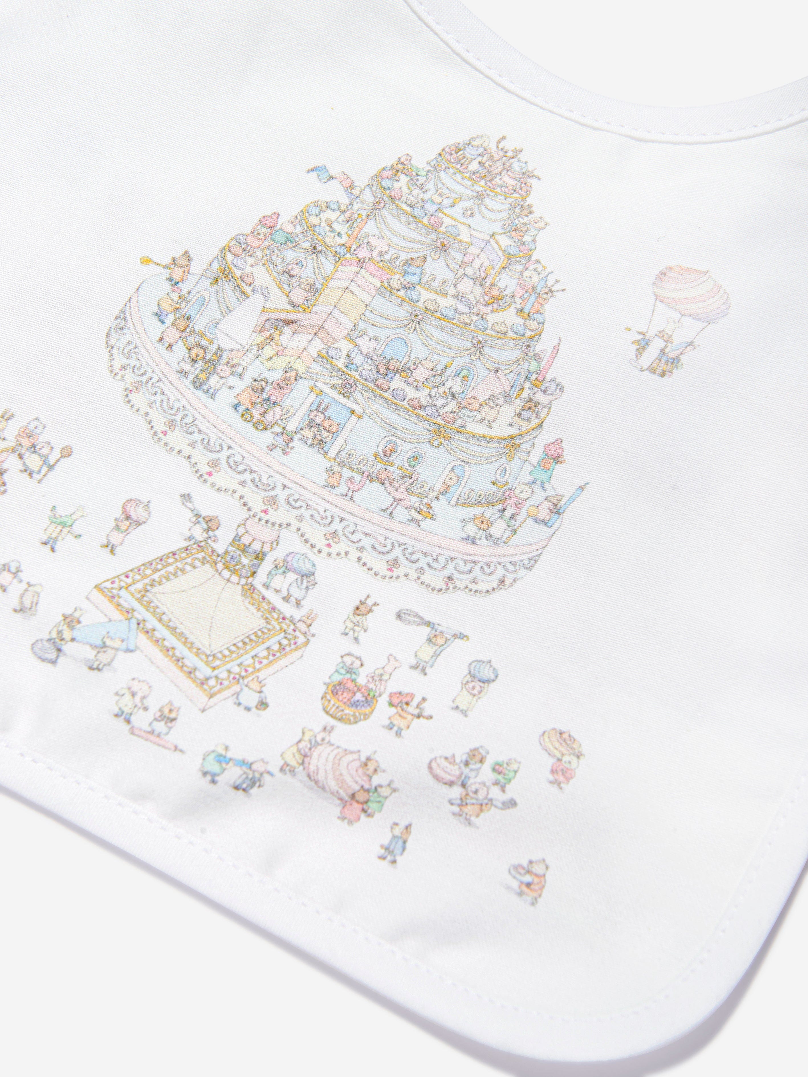 Atelier Choux Baby Satin Le Gateau Bib in Multicolour