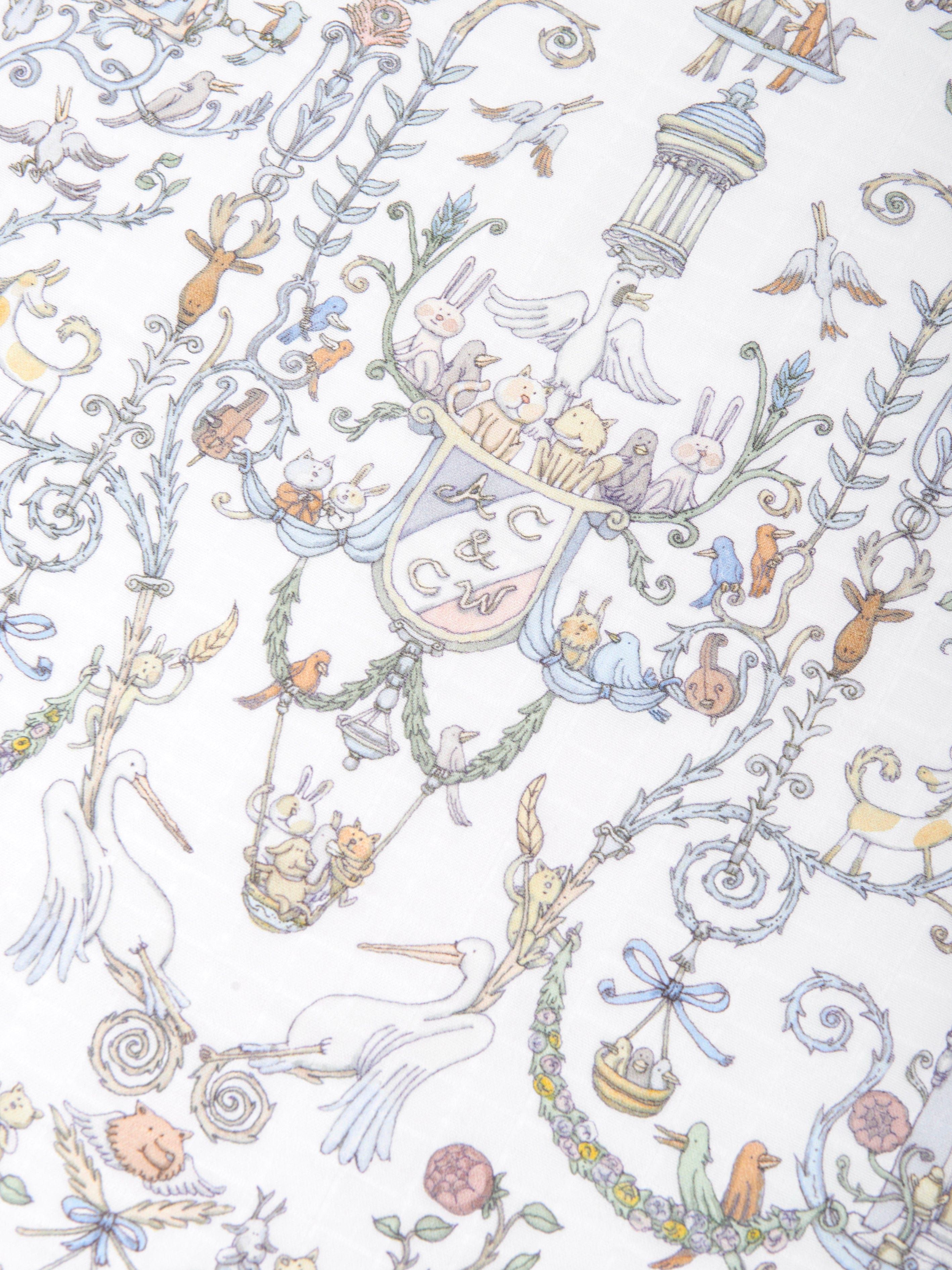 Atelier Choux Baby Boys Toile De Jouy Atelier Choux & Caitlin Wilson Swaddle in Blue (100cm)