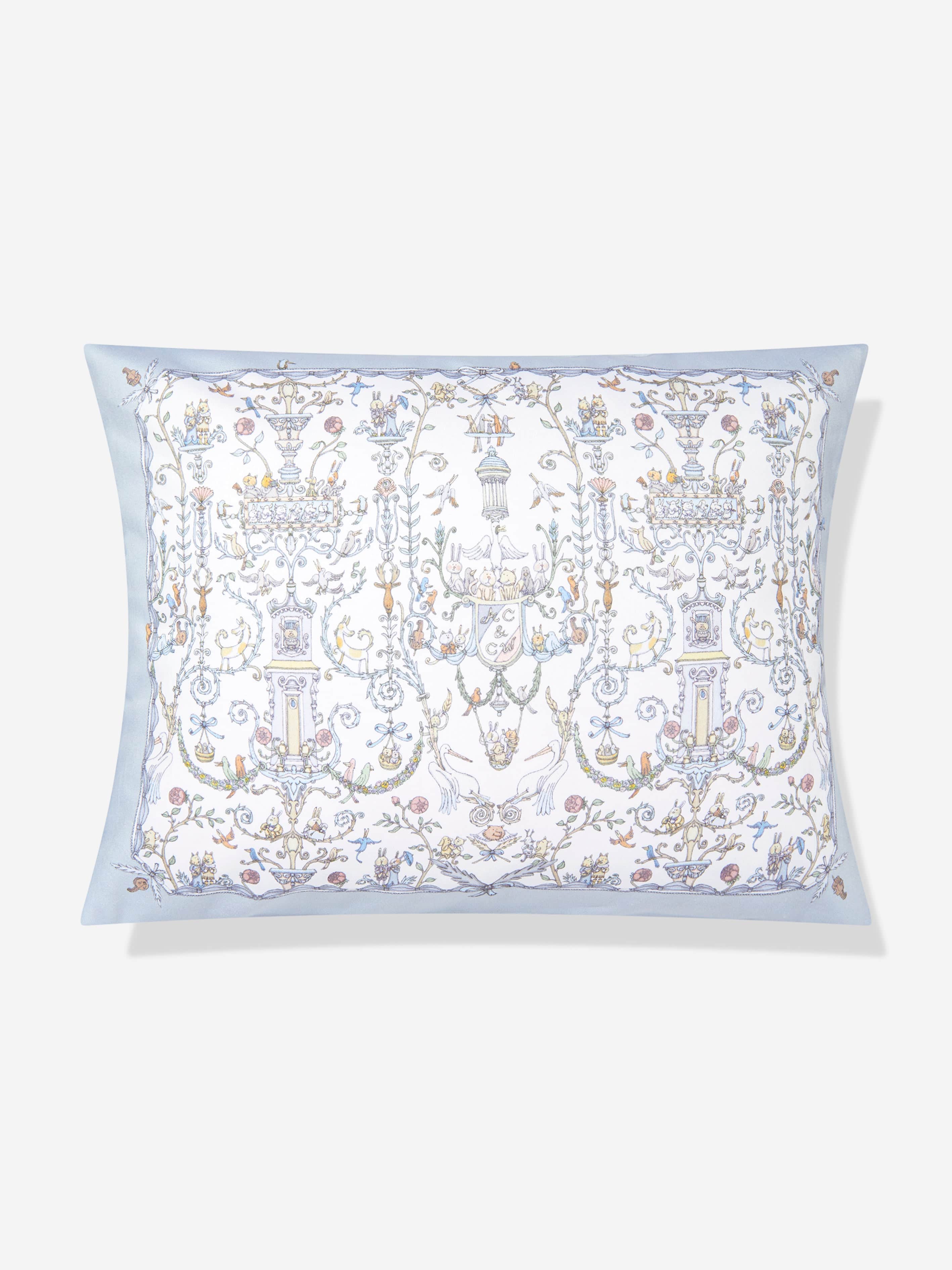 Atelier Choux Baby Boys Satin Toile De Jouy Atelier Choux & Caitlin Wilson Cushion Cover in Blue