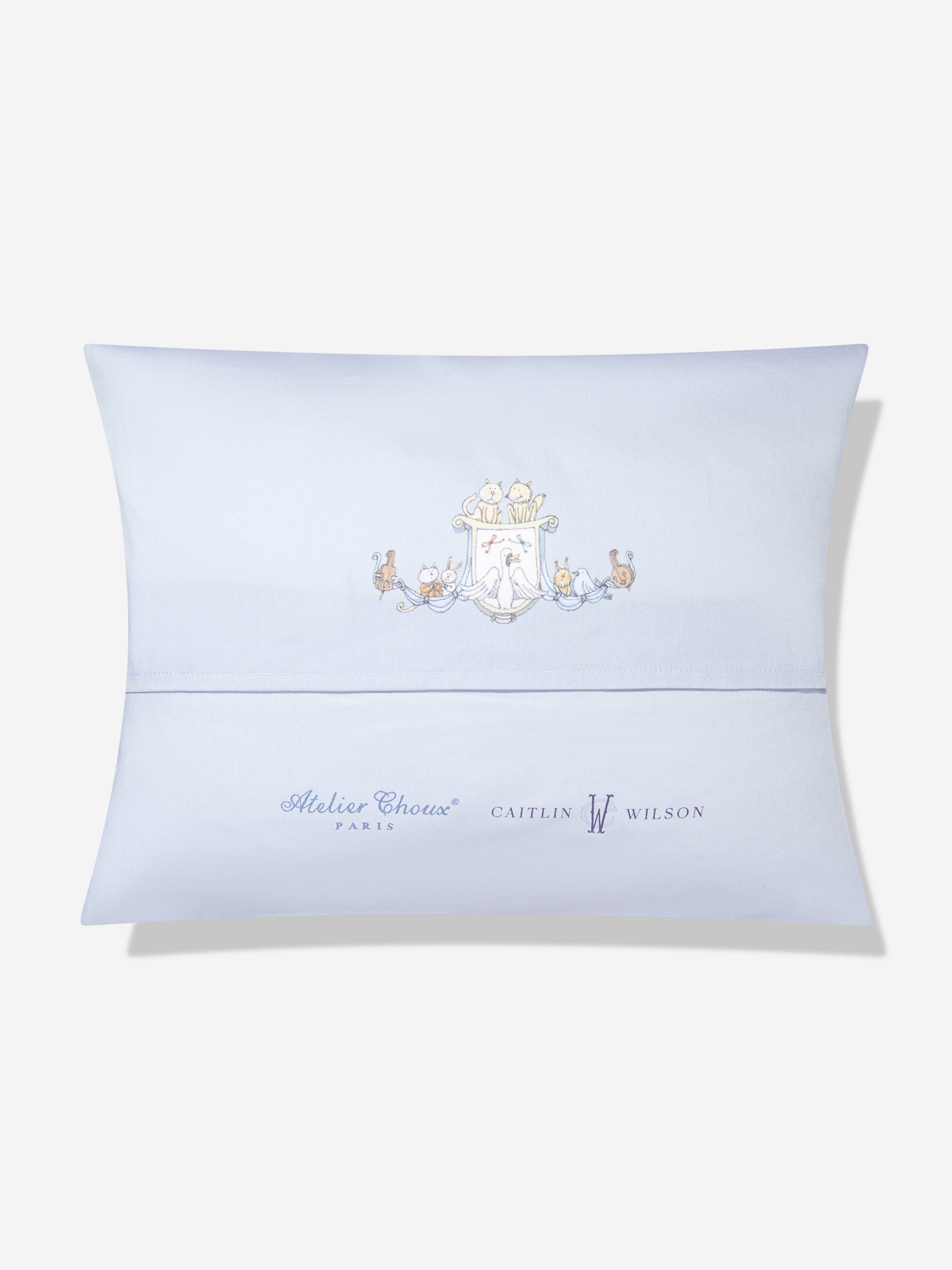 Atelier Choux Baby Boys Satin Toile De Jouy Atelier Choux & Caitlin Wilson Cushion Cover in Blue