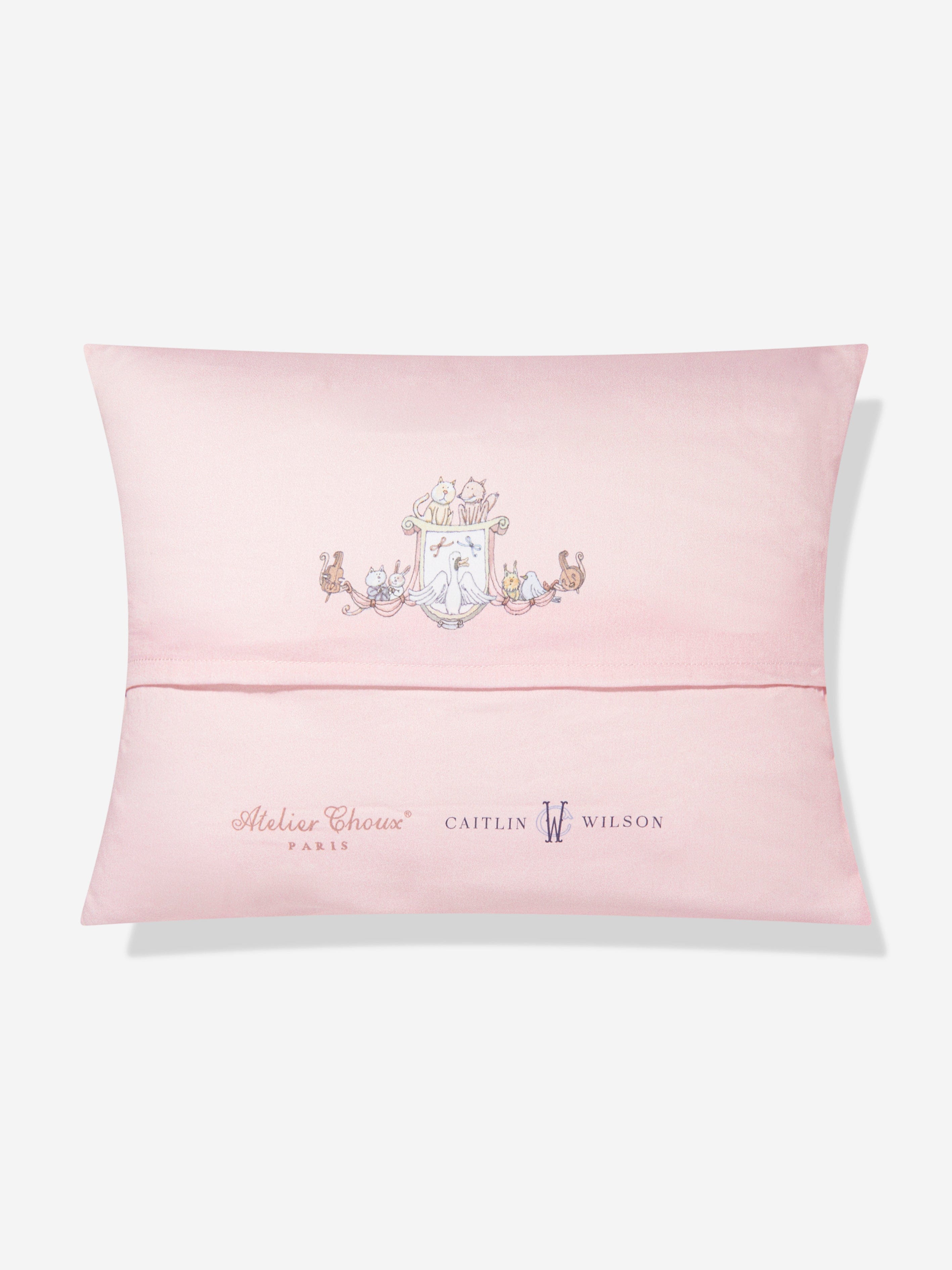 Atelier Choux Baby Girls Satin Toile De Jouy Atelier Choux & Caitlin Wilson Cushion Cover in Pink