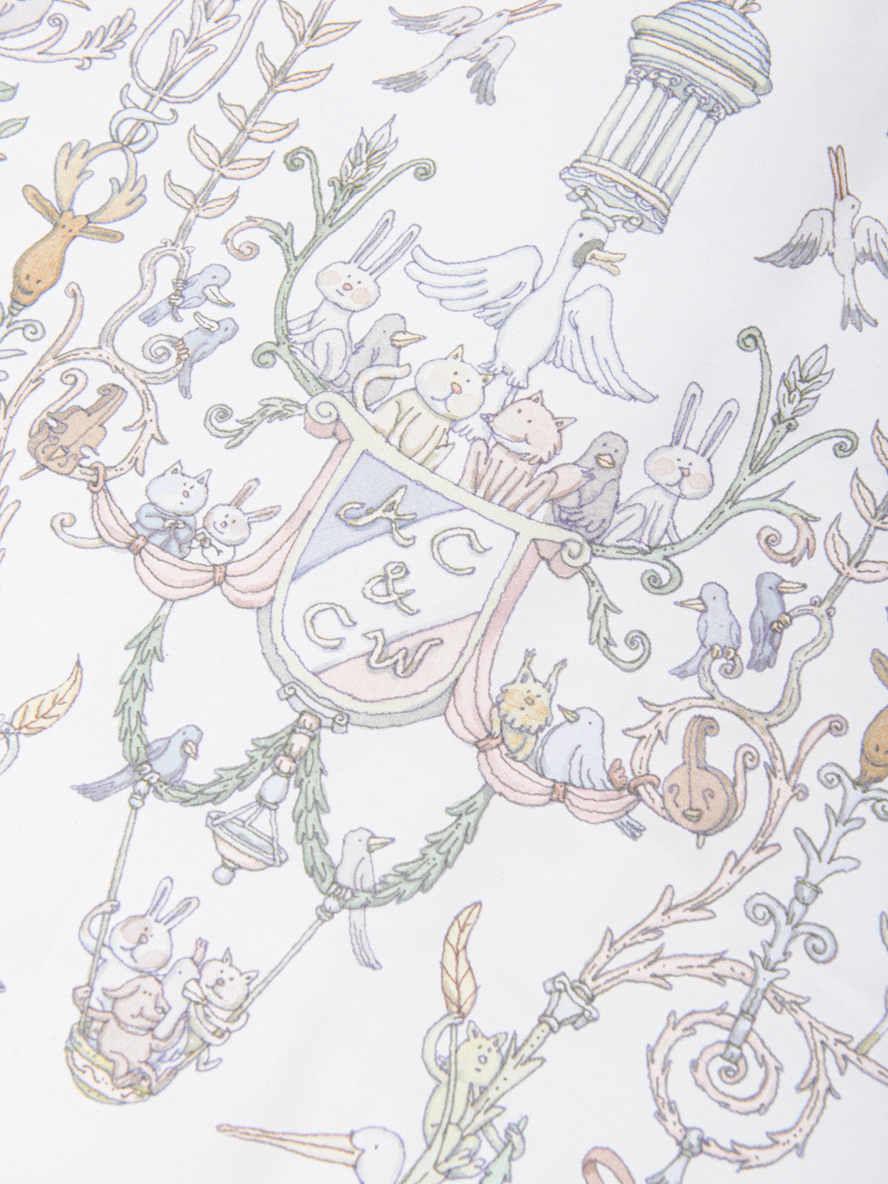 Atelier Choux Baby  Toile De Jouy Atelier Choux & Caitlin Wilson Reversible Quilt in Multicolour (130cm)