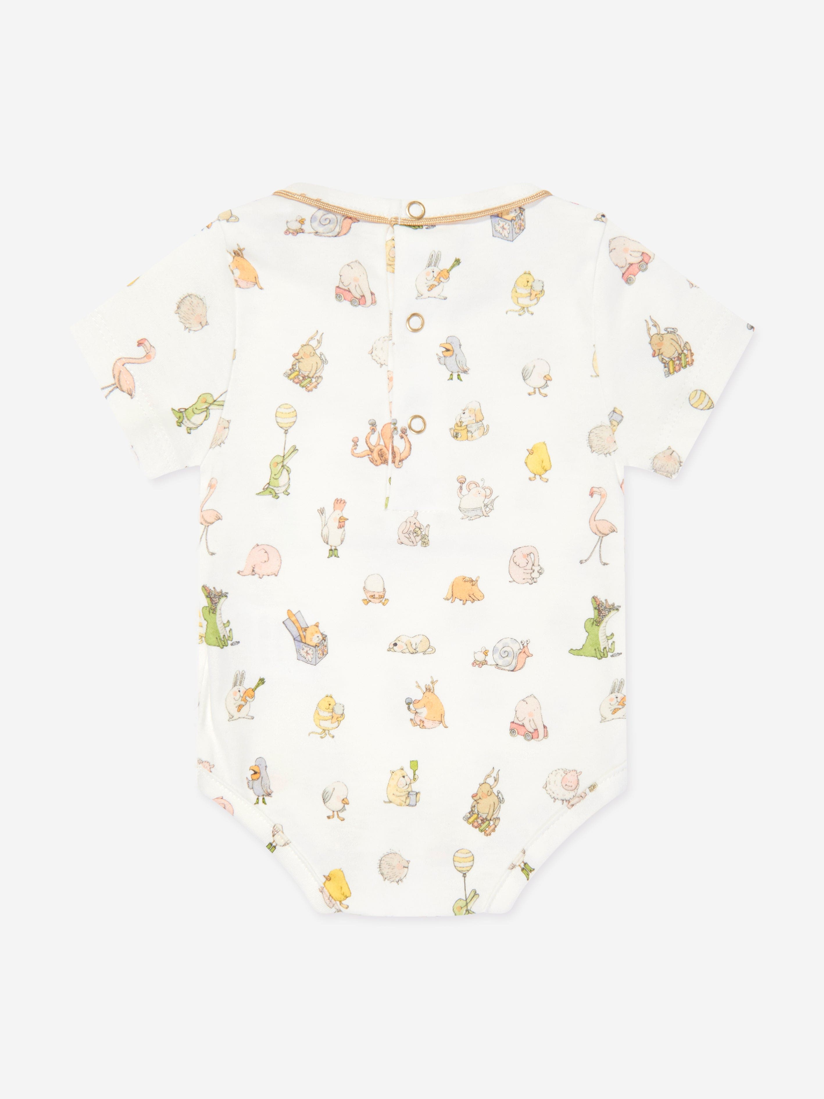 Atelier Choux Baby Classic Bodysuit in White