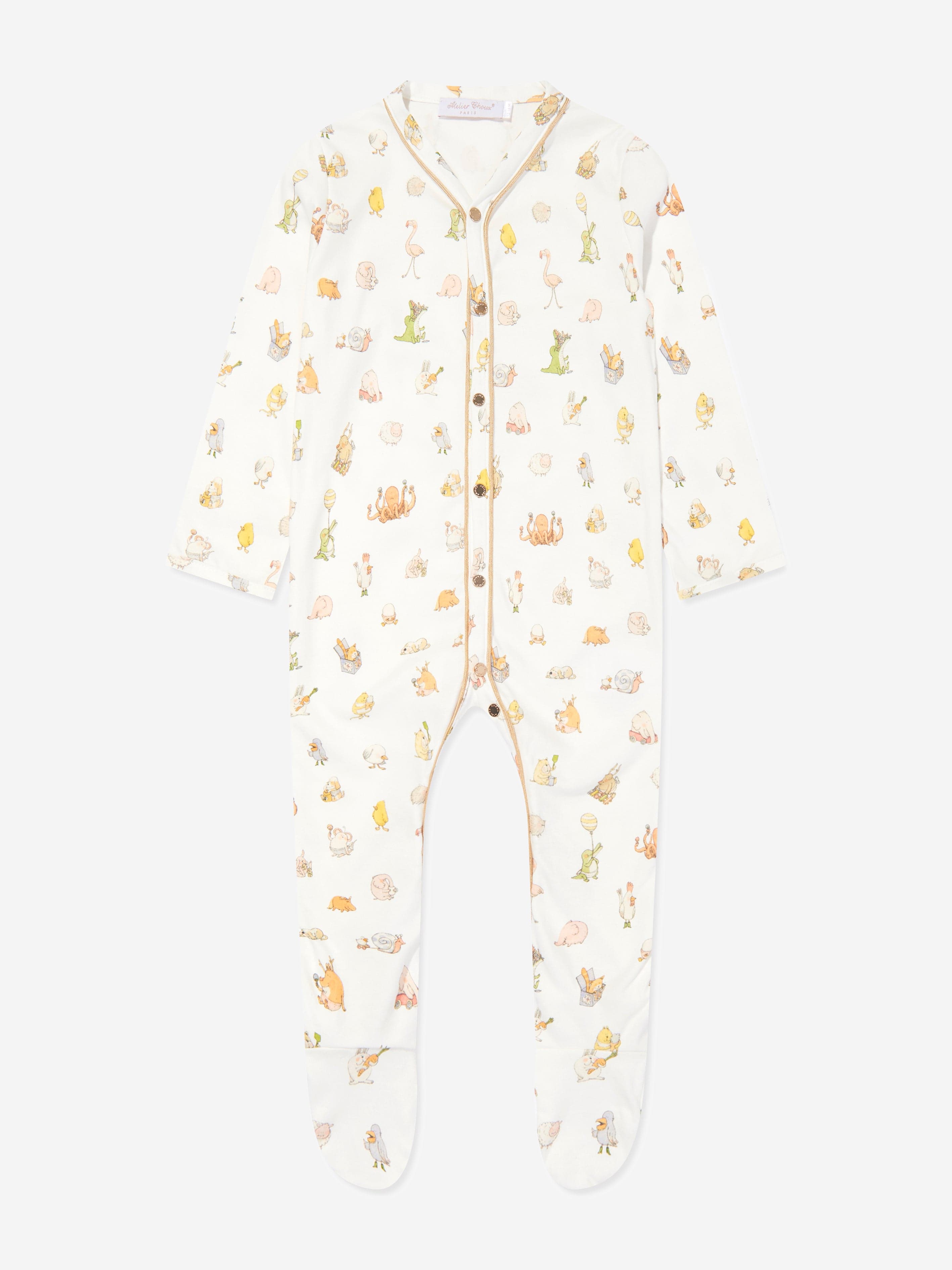 Atelier Choux Baby Choux Classic Playsuit in White