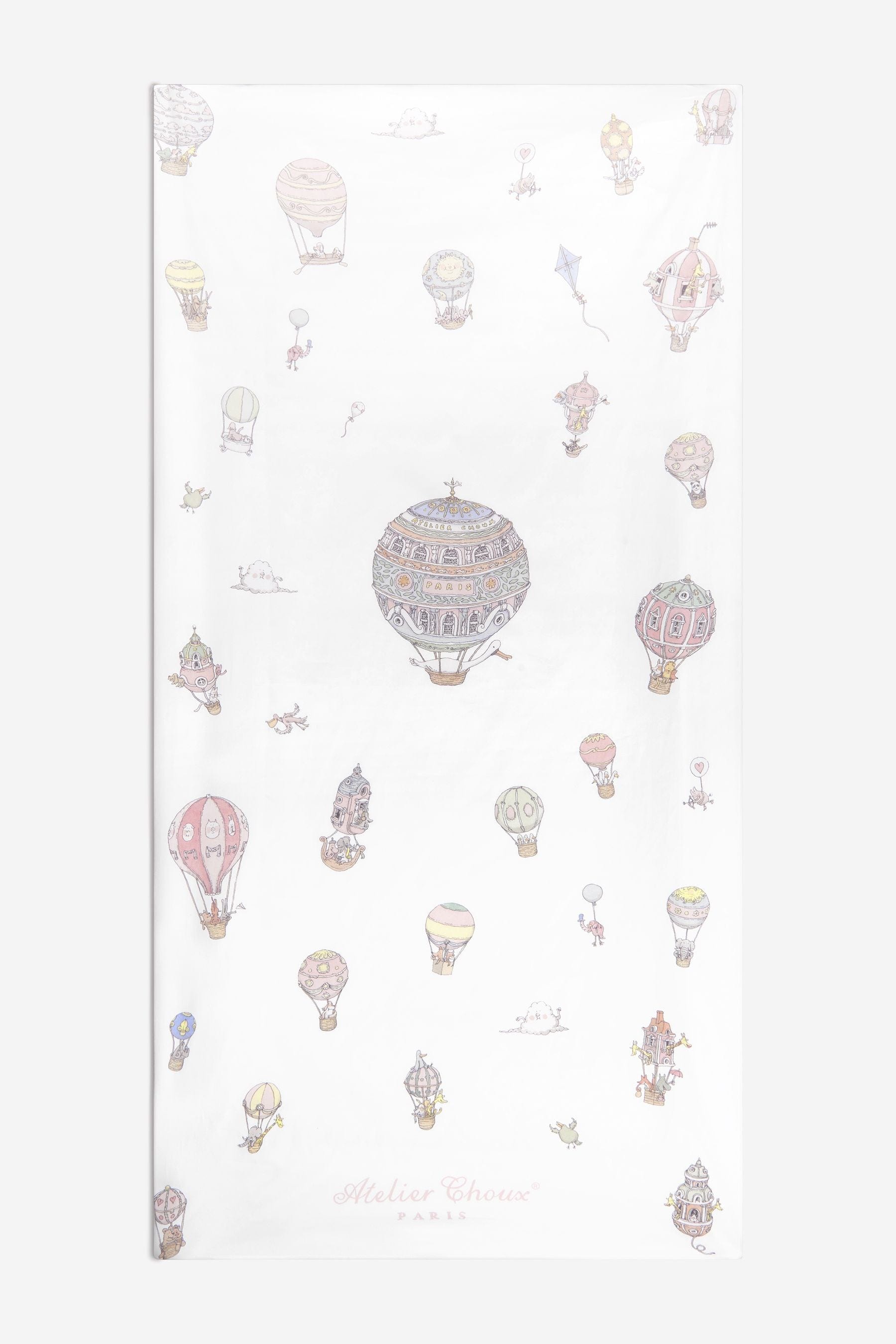 Atelier Choux Baby Hot Air Balloons Fitted Sheet