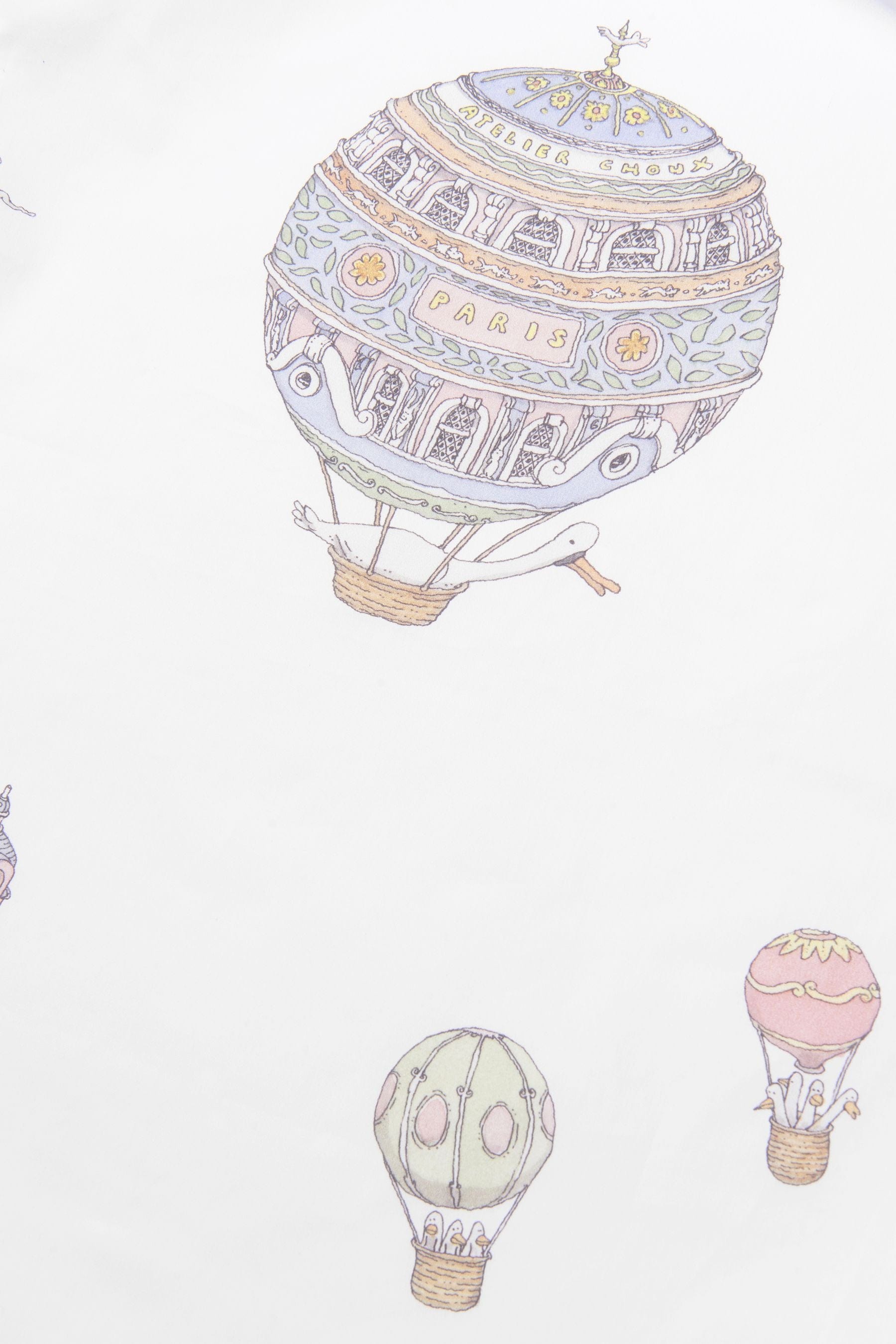 Atelier Choux Baby Hot Air Balloons Fitted Sheet