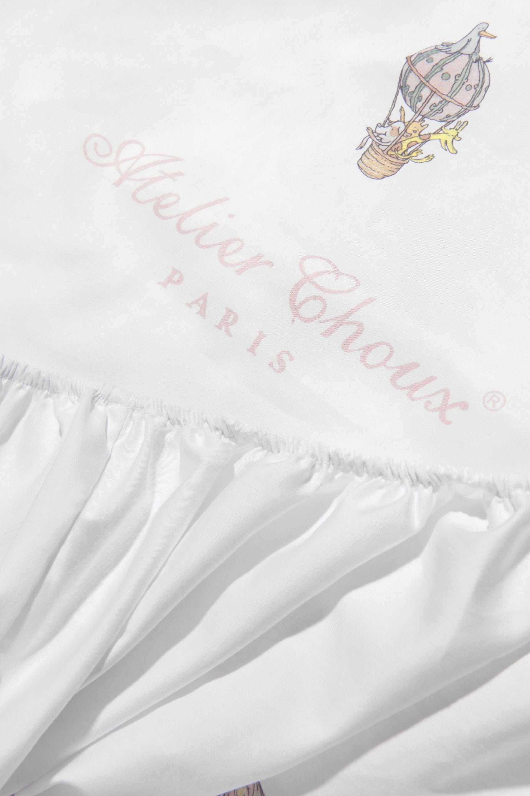 Atelier Choux Baby Hot Air Balloons Fitted Sheet