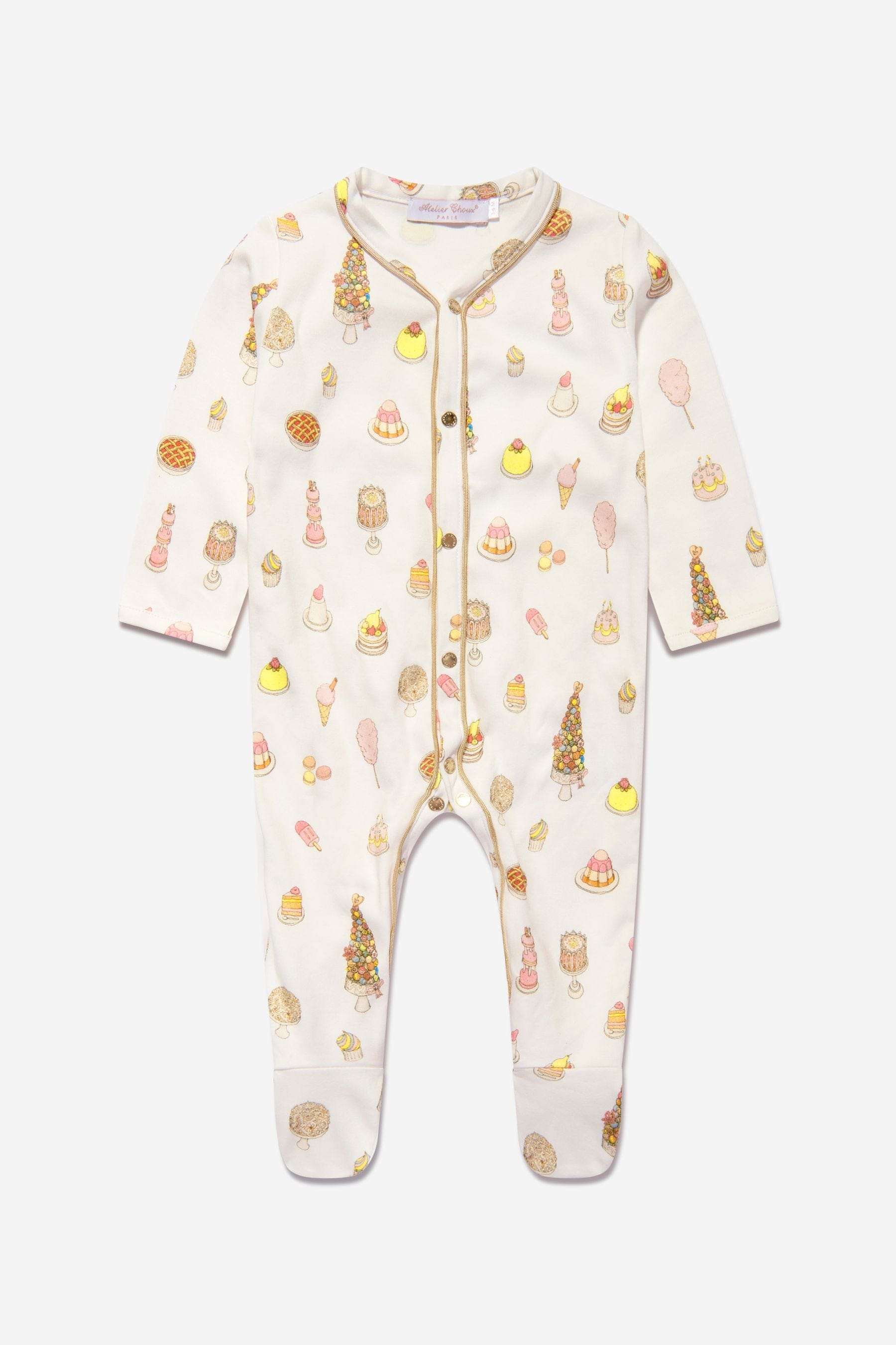 Atelier Choux Baby Girls Playsuit Swaddle And Bib Gift Set