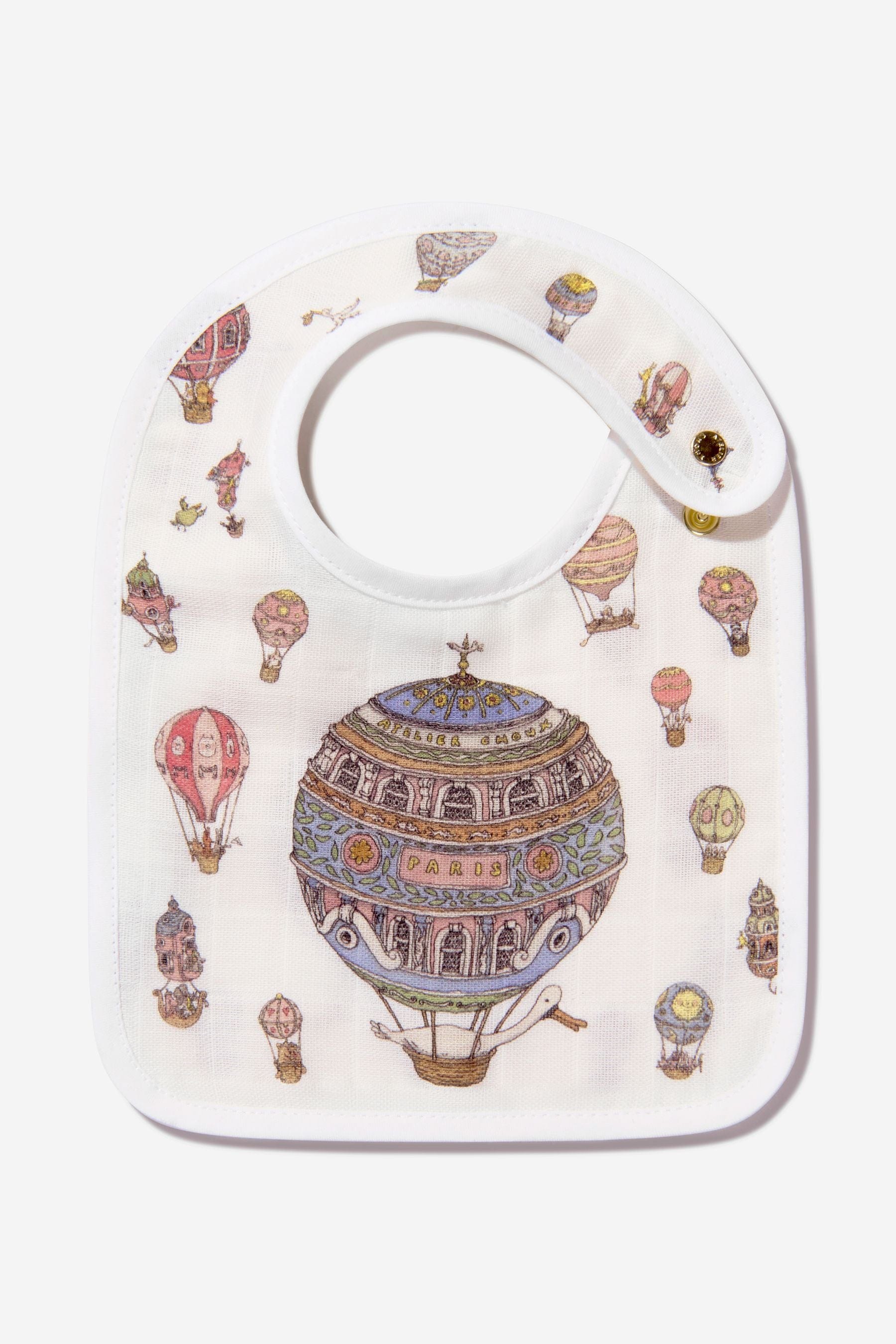 Atelier Choux Baby Hot Air Balloons 3 Piece Gift Set in White