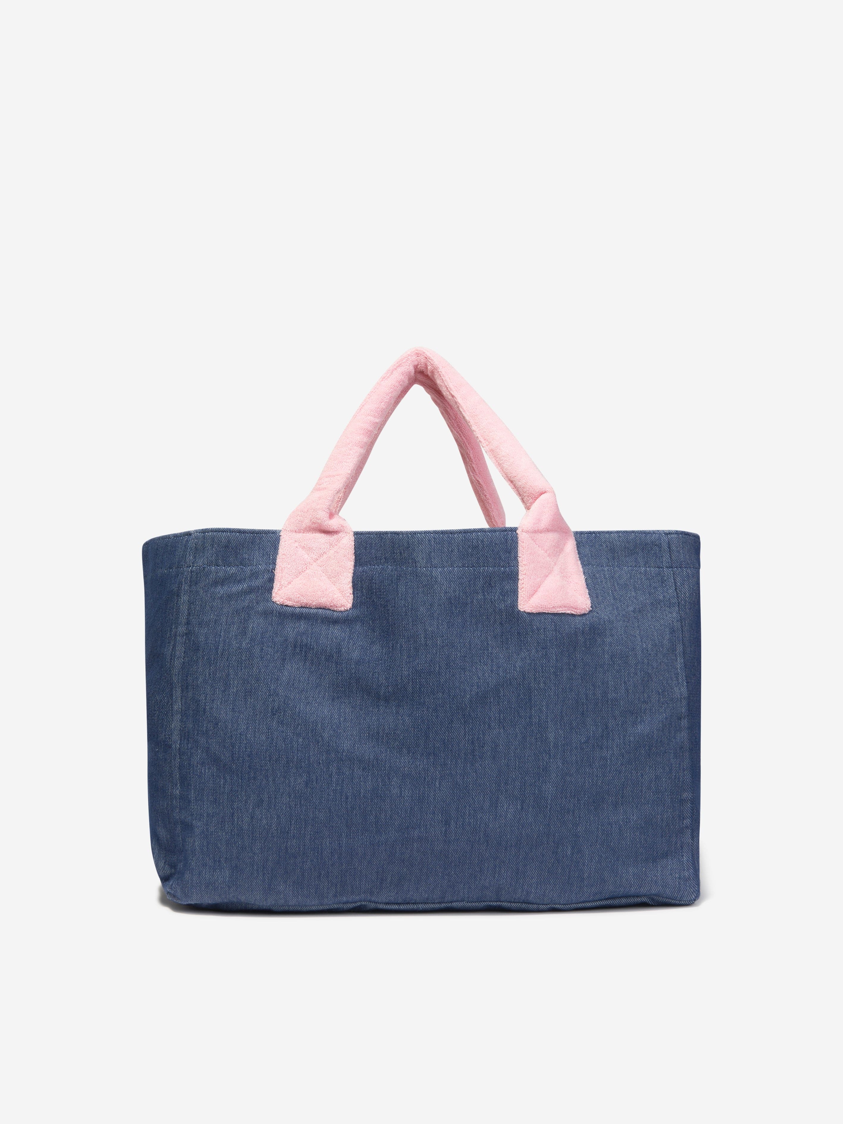 AY by AYLA Girls Denim Look Tote Bag in Blue