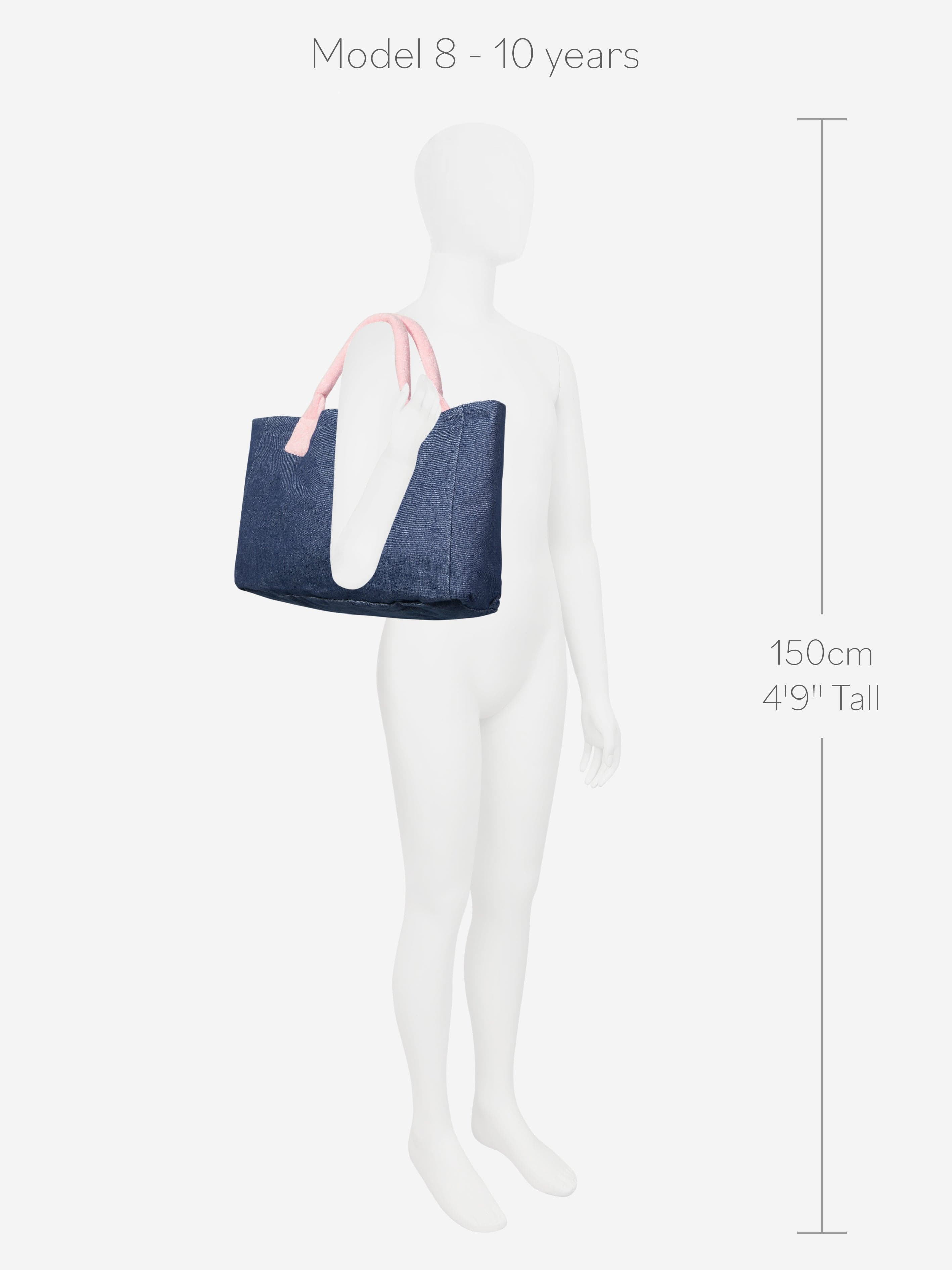 AY by AYLA Girls Denim Look Tote Bag in Blue