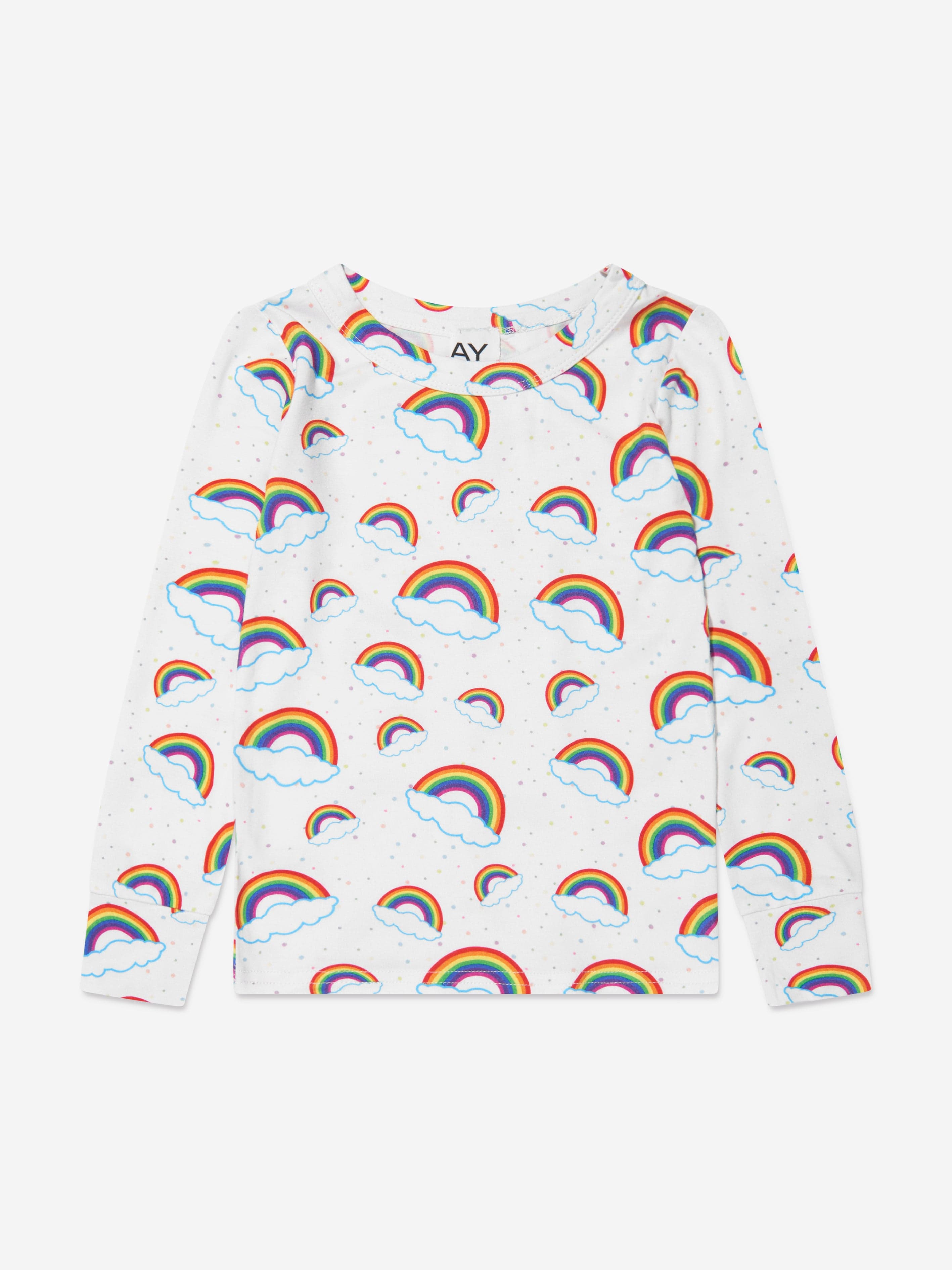 AY by AYLA Girls Rainbow Pyjamas Set in Multicolour