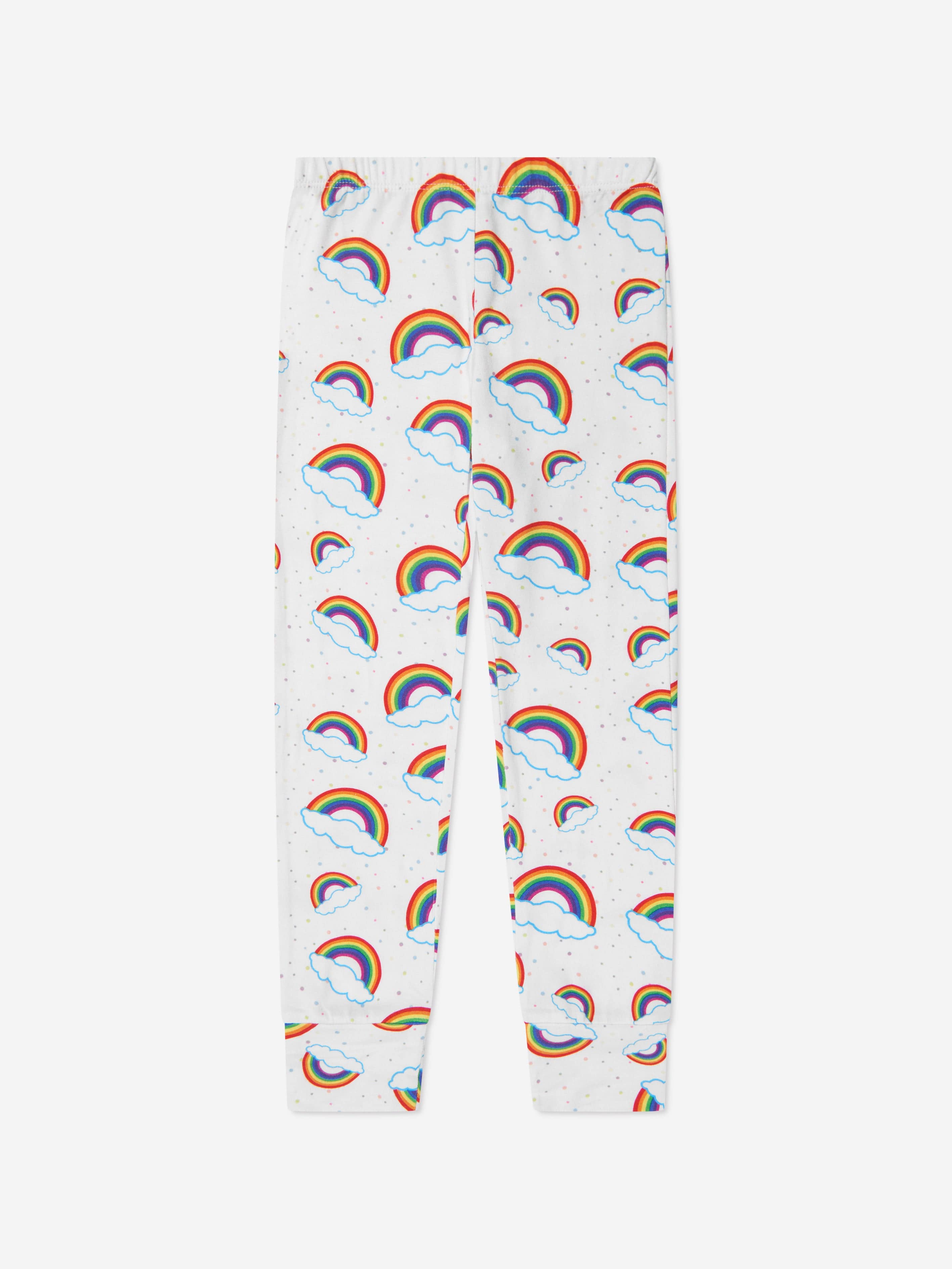 AY by AYLA Girls Rainbow Pyjamas Set in Multicolour