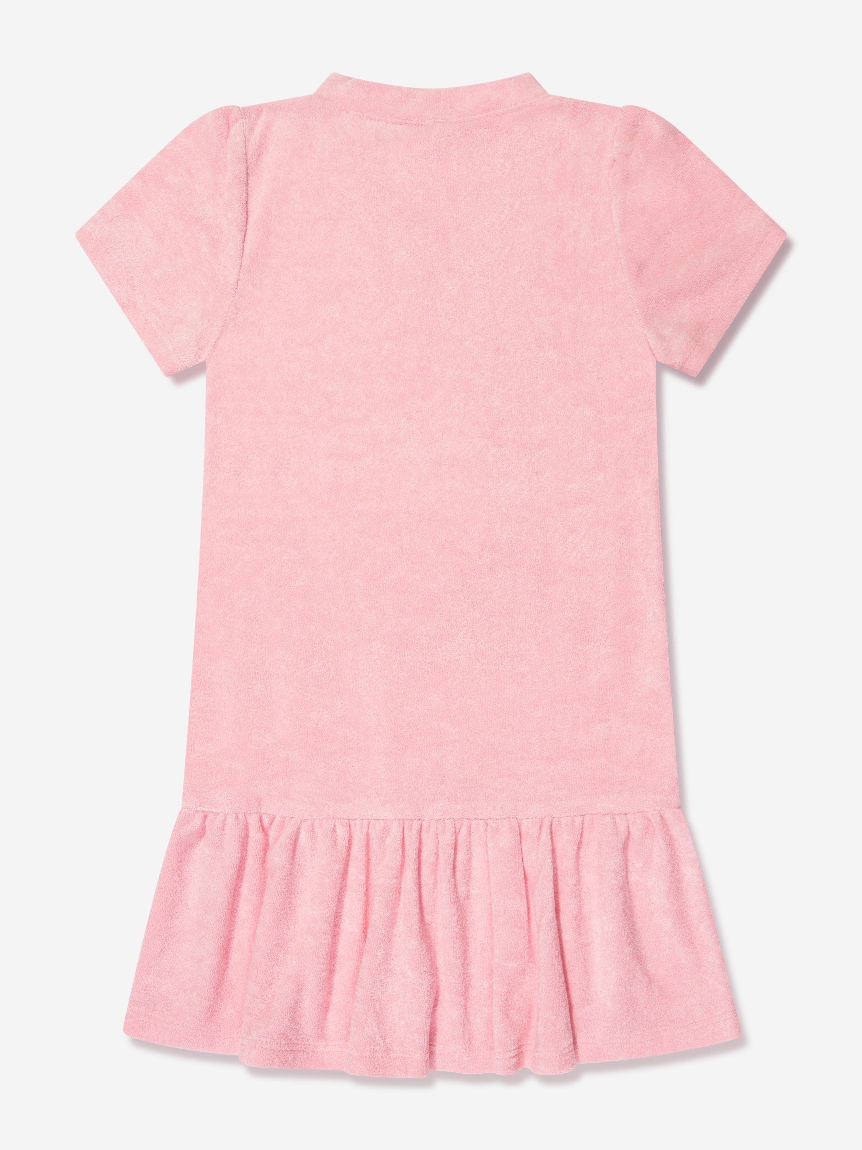 AY by AYLA Girls Towelling Mini Dress in Pink