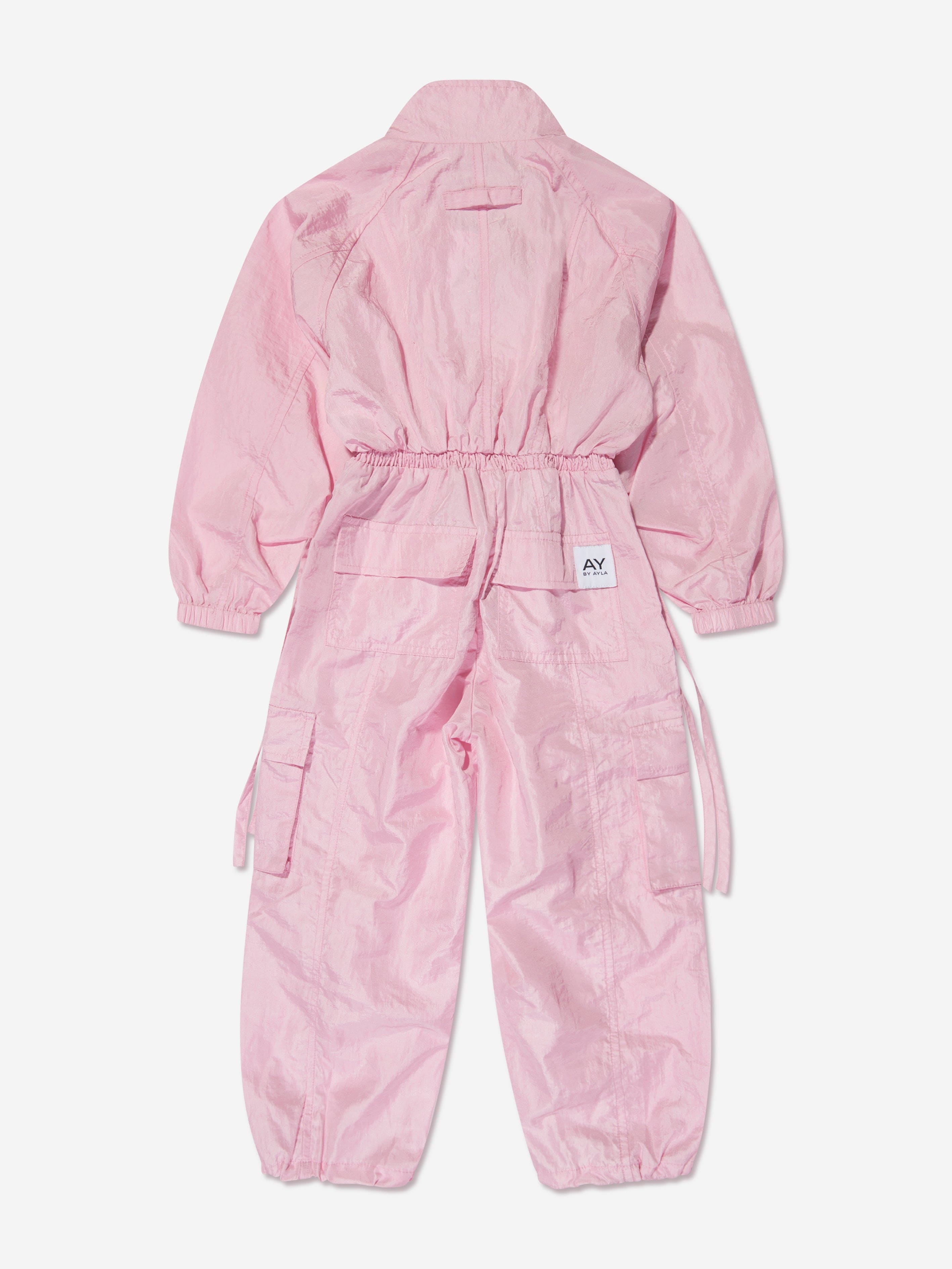 AY by AYLA Girls Nylon Jumpsuit in Pink