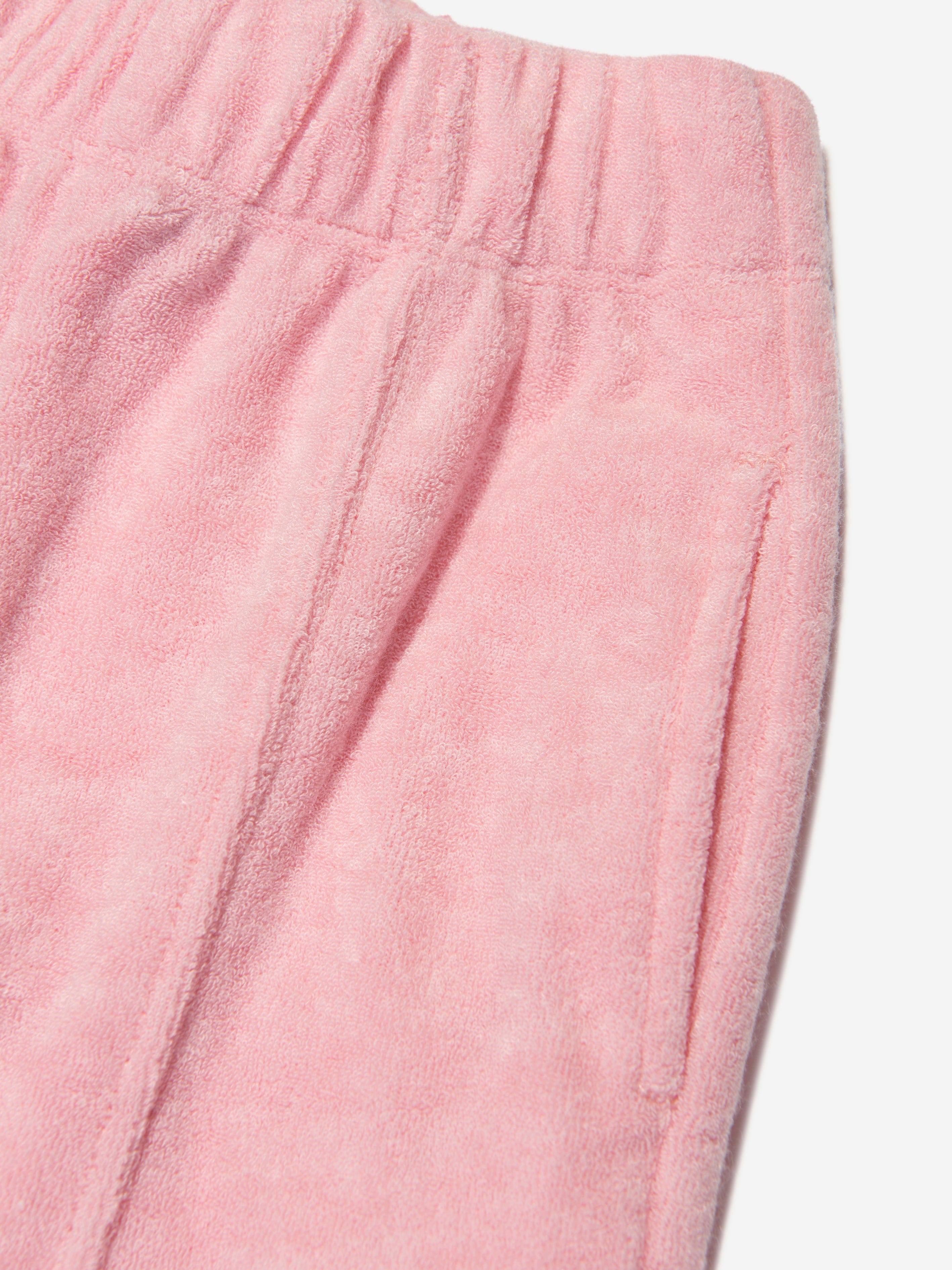 AY by AYLA Girls Towelling Flared Trousers in Pink