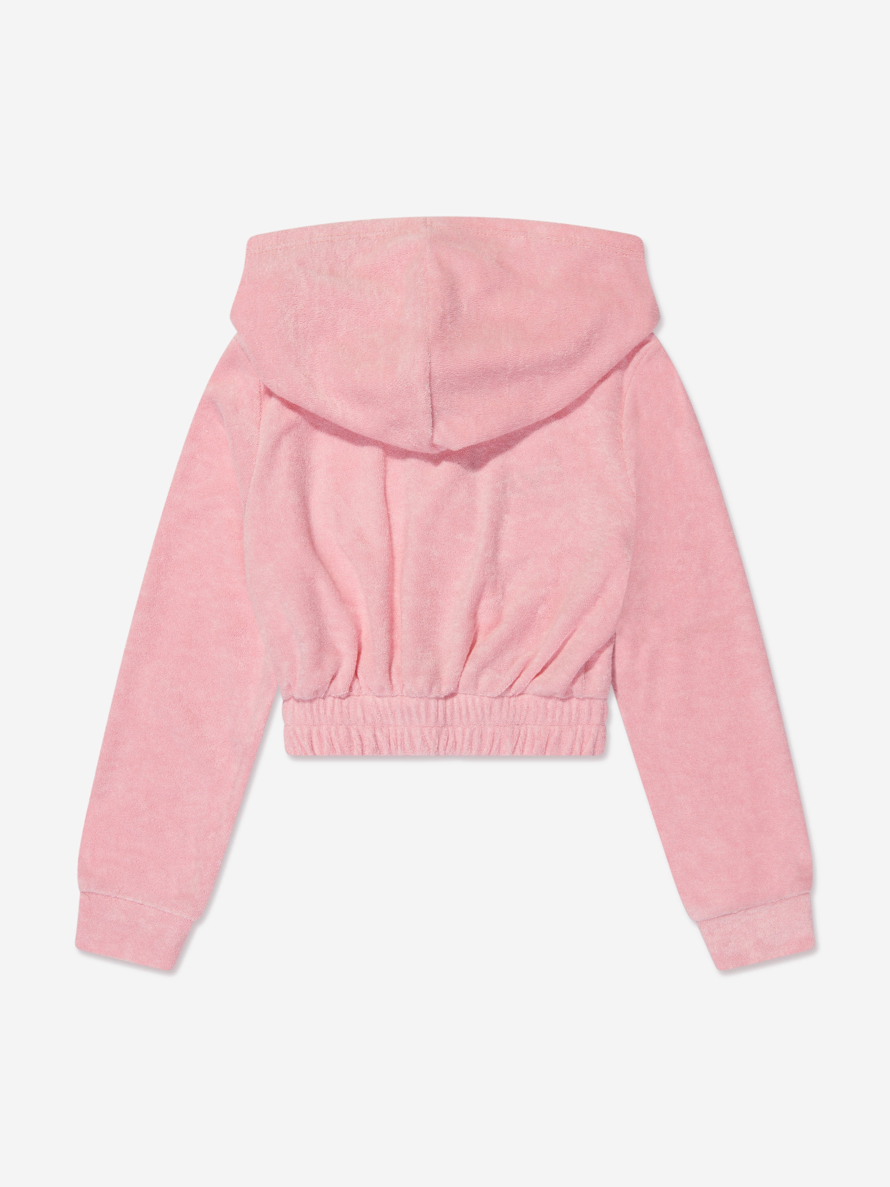 AY by AYLA Girls Towelling Hoodie in Pink