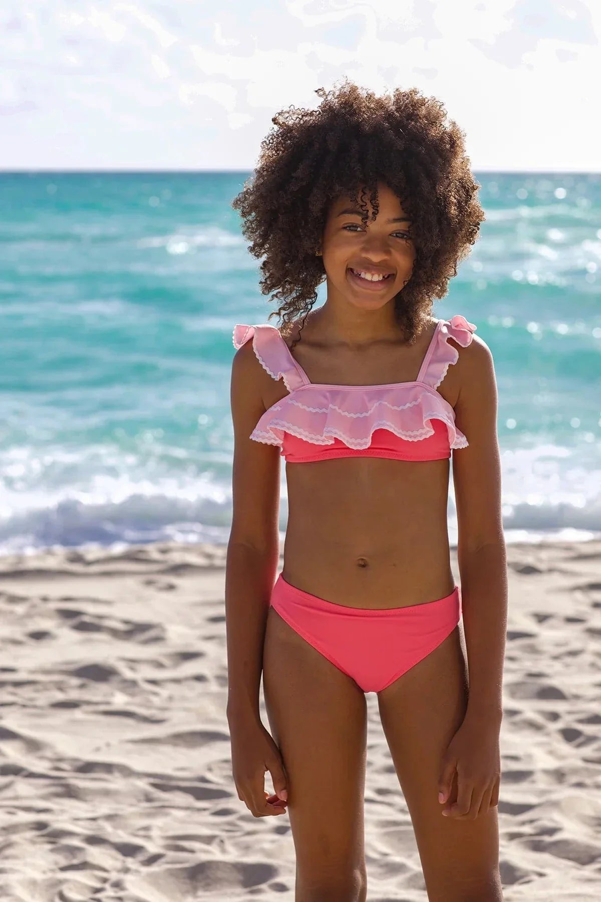 Nessi Byrd Girls Serenity Bikini in Pink