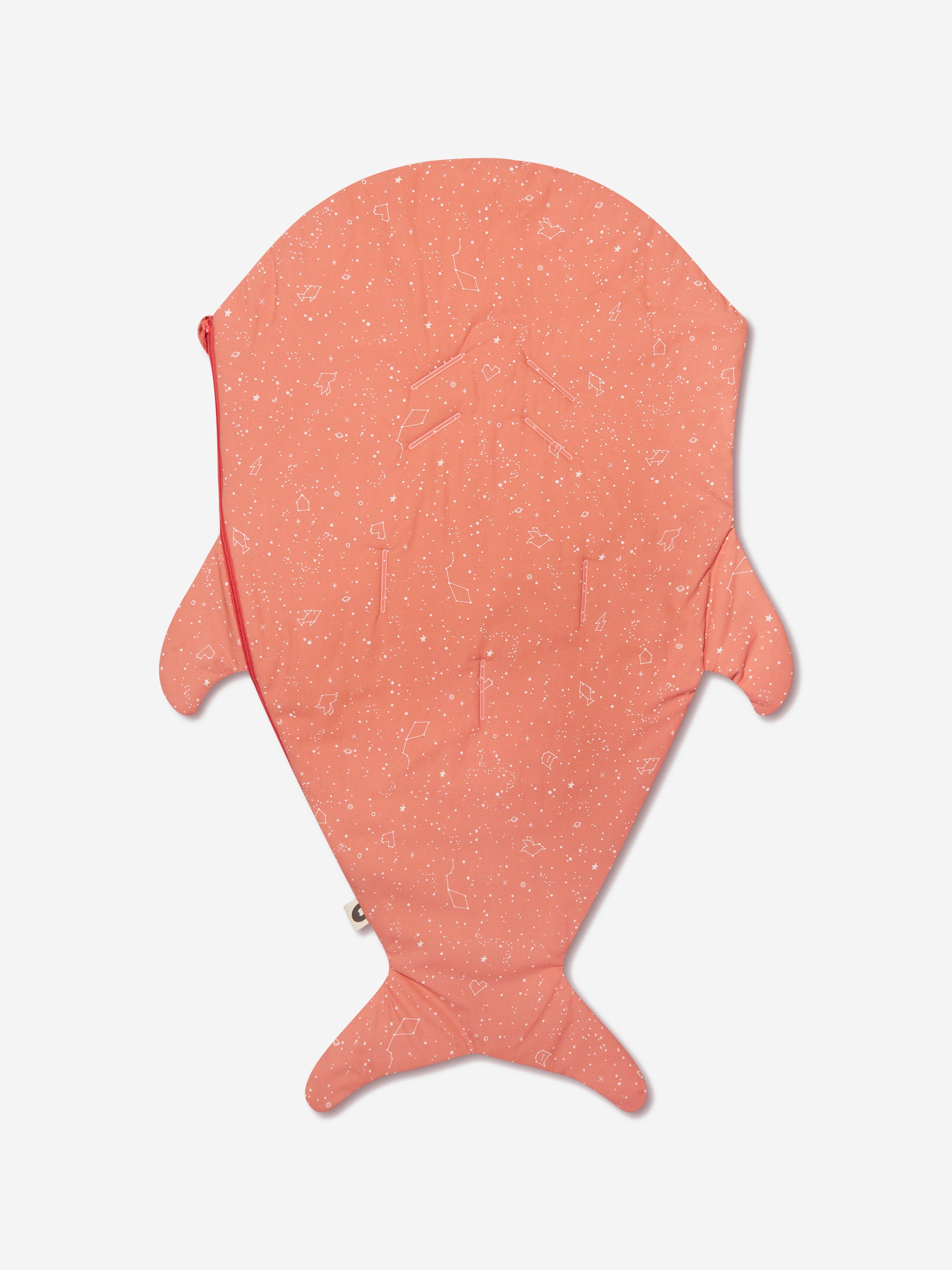 Baby Bites Baby Constellations Summer Shark Sleeping Bag in Coral