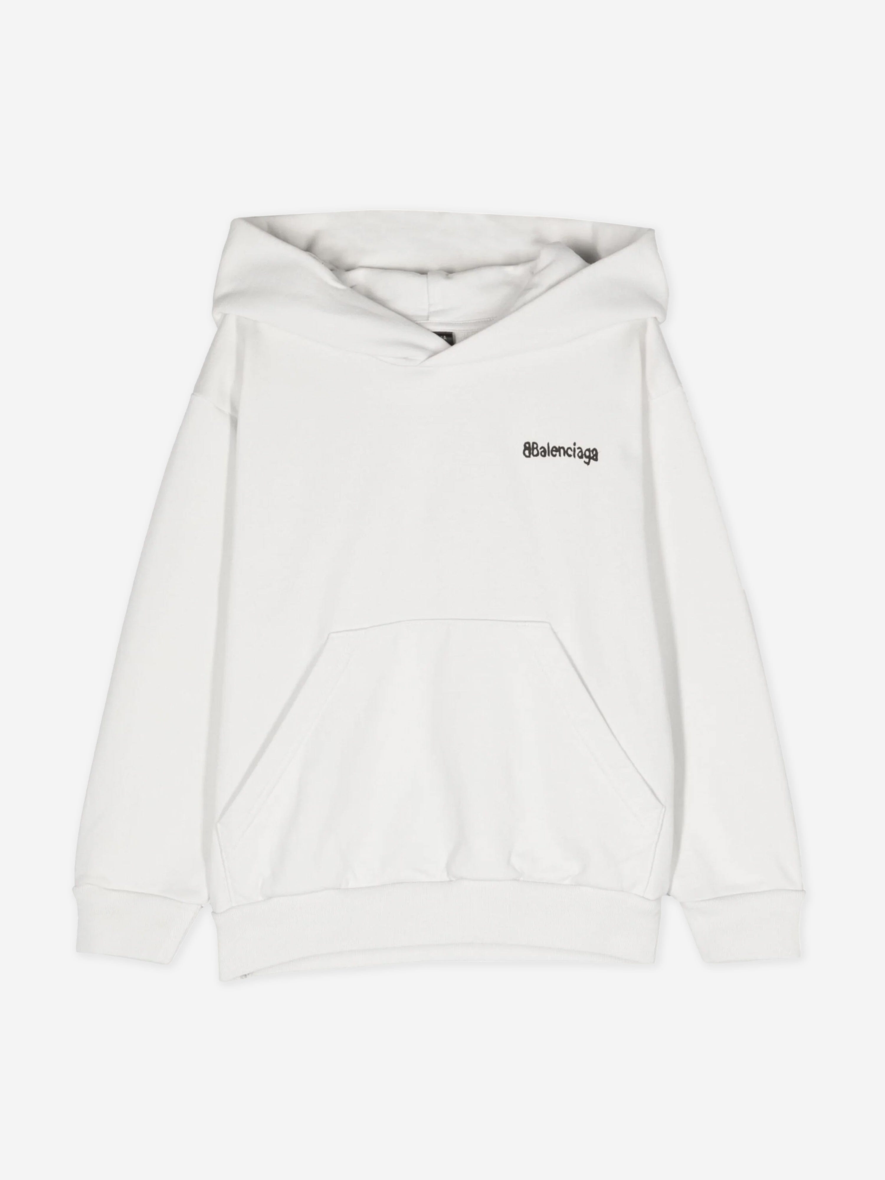 Balenciaga Kids Classic Hoodie in White