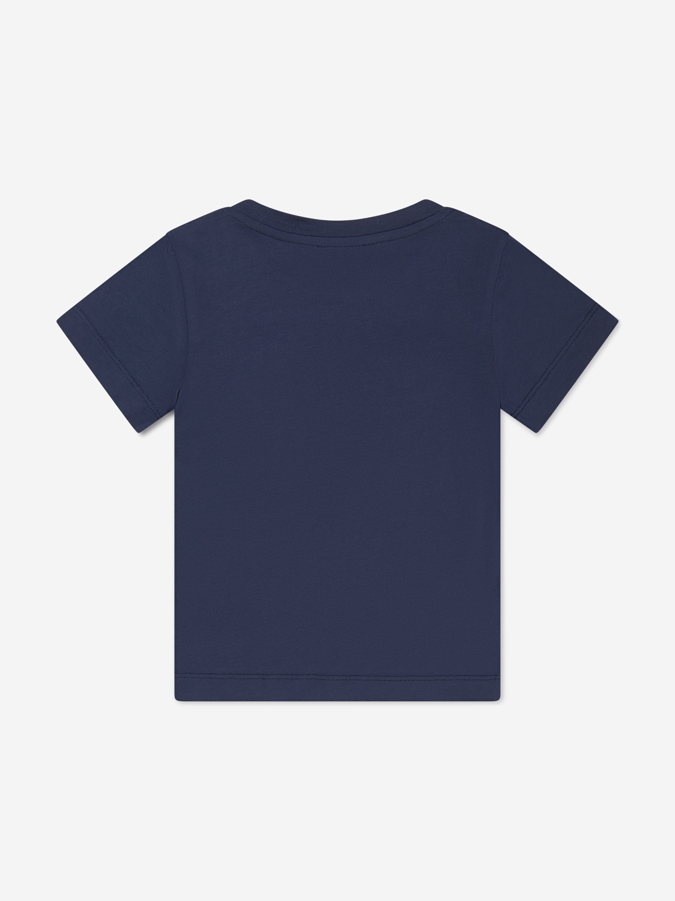 Balmain Girls Logo T-Shirt in Navy