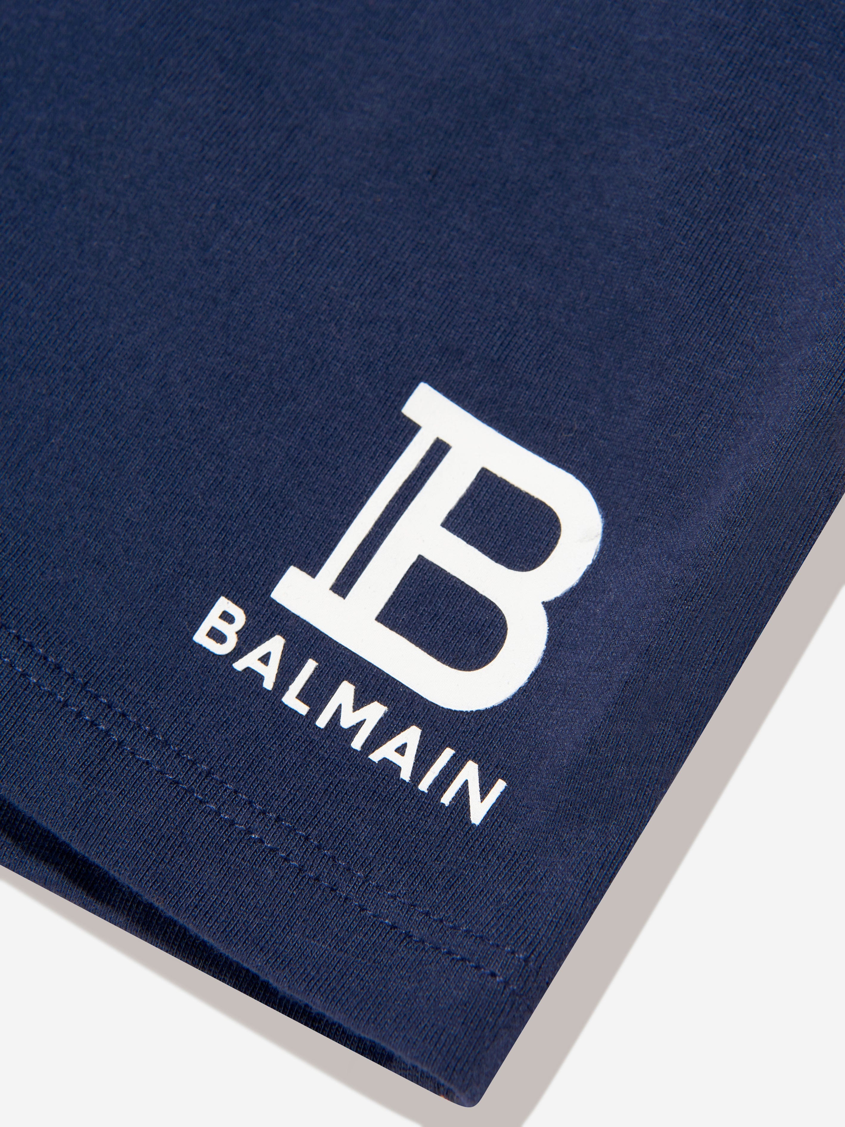 Balmain Boys Logo T-Shirt in Blue