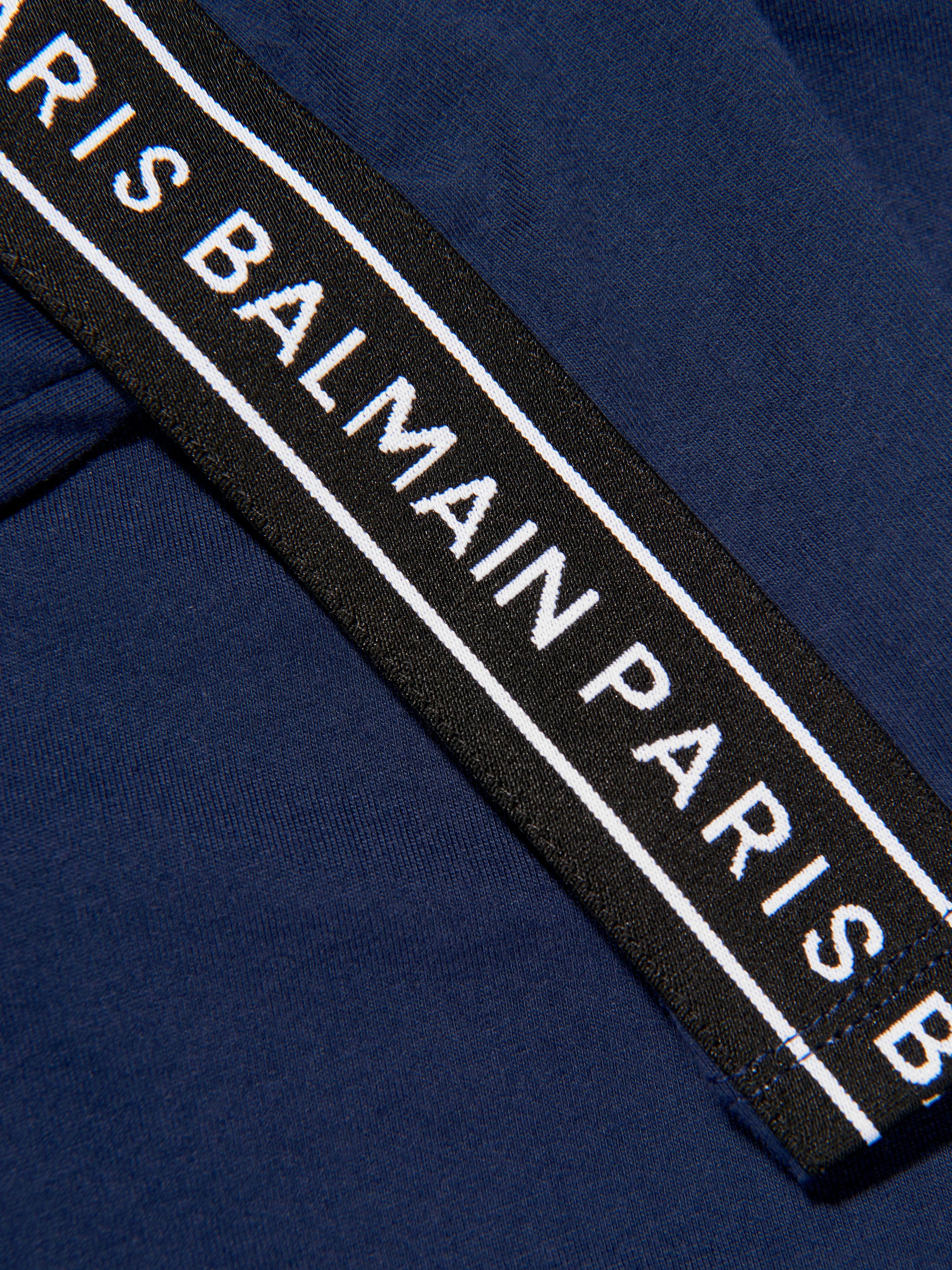 Balmain Boys Logo T-Shirt in Blue