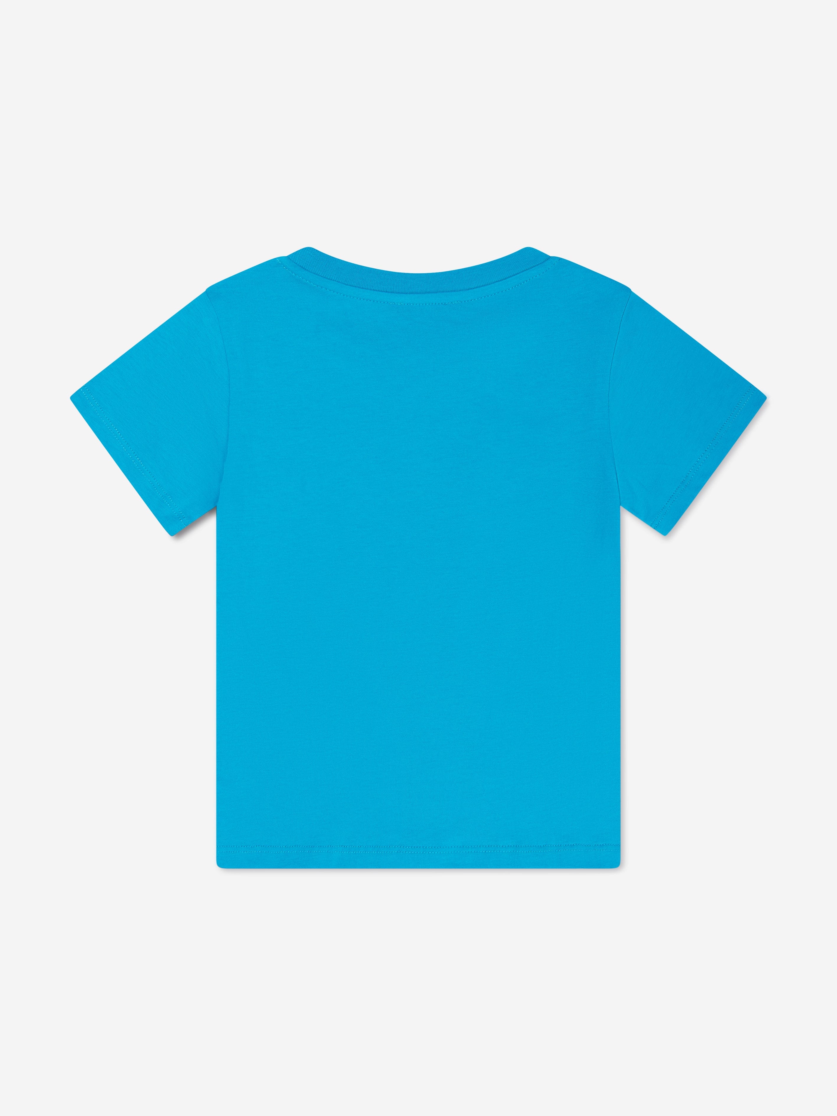 Balmain Boys Logo T-Shirt in Blue