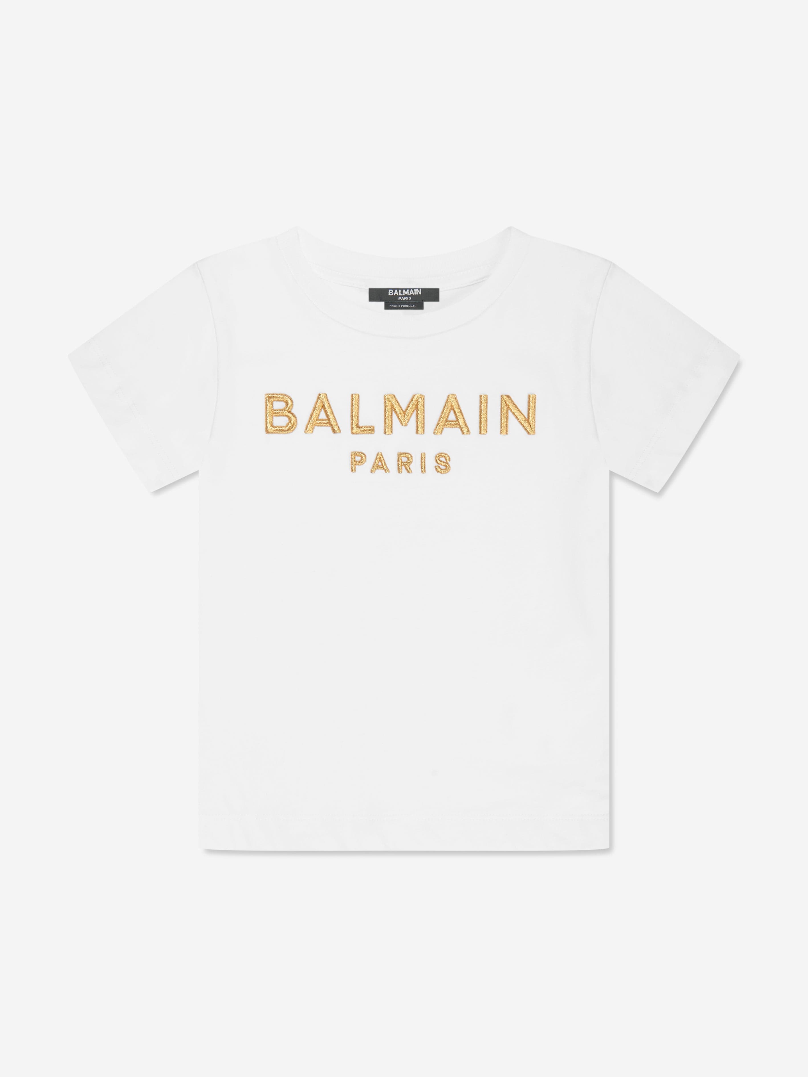 Balmain Girls Logo T-Shirt in White