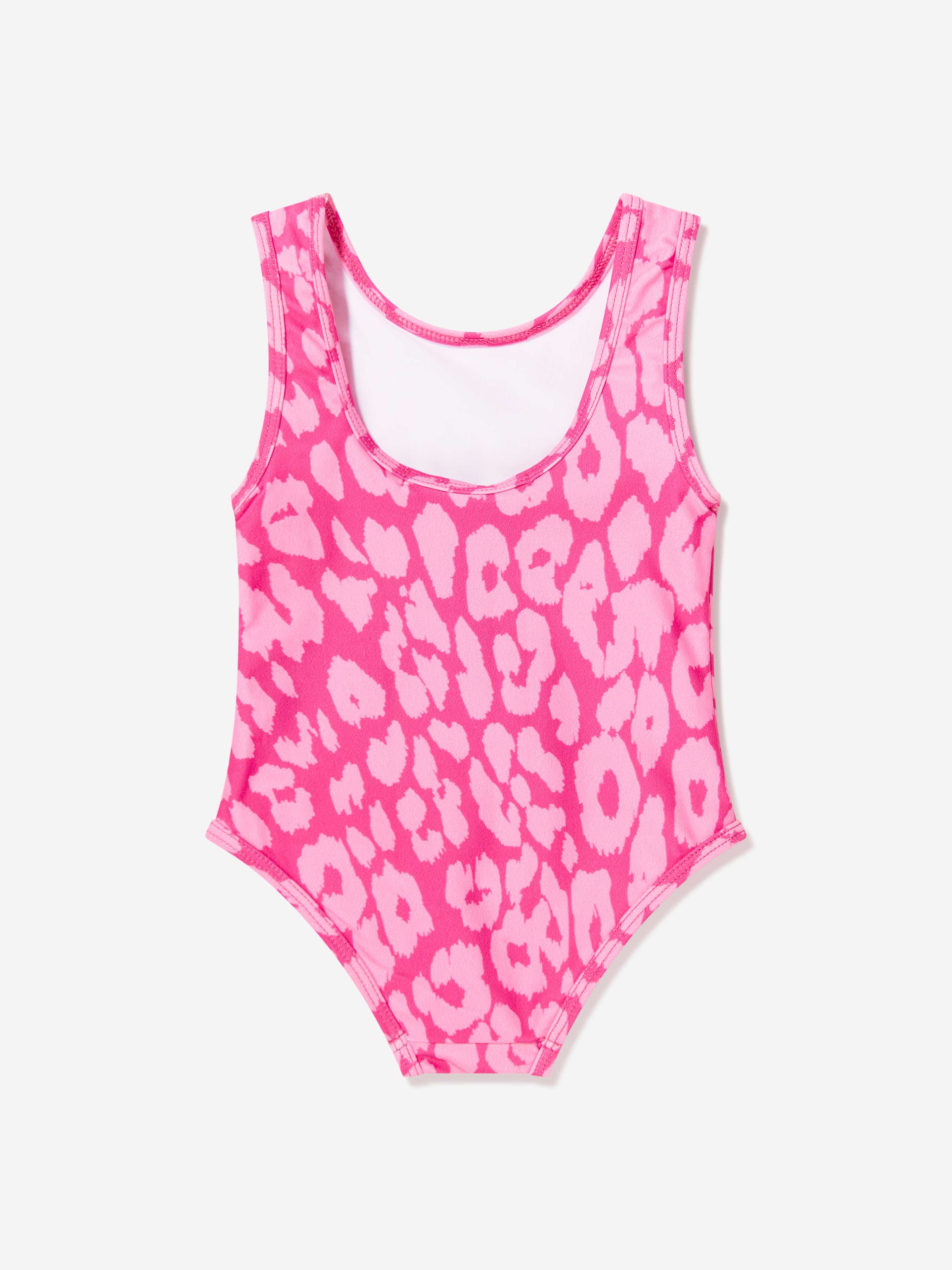 Balmain Baby Girls Leopard Print Swimsuit in Pink