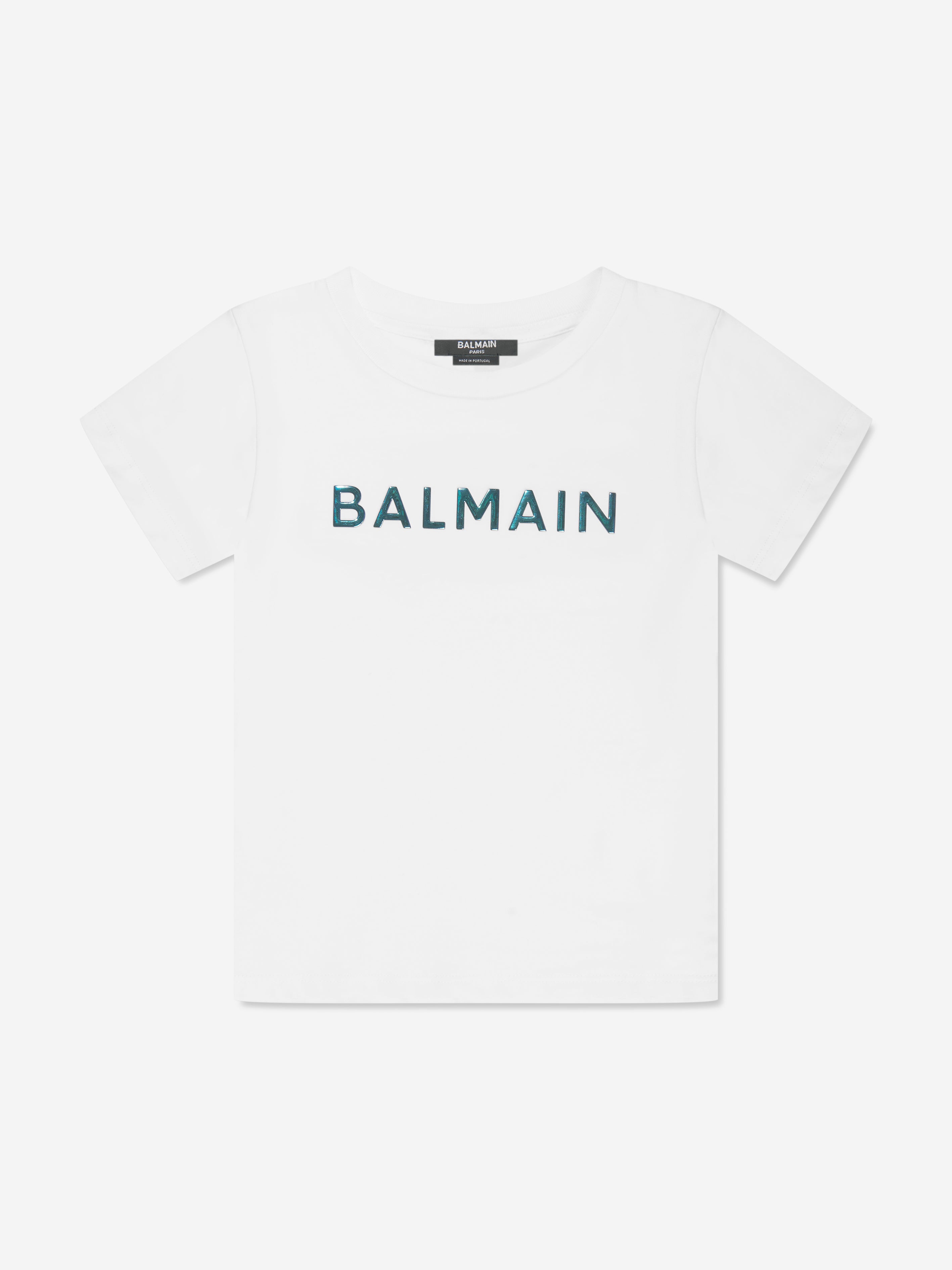 Balmain Boys Logo T-Shirt in White