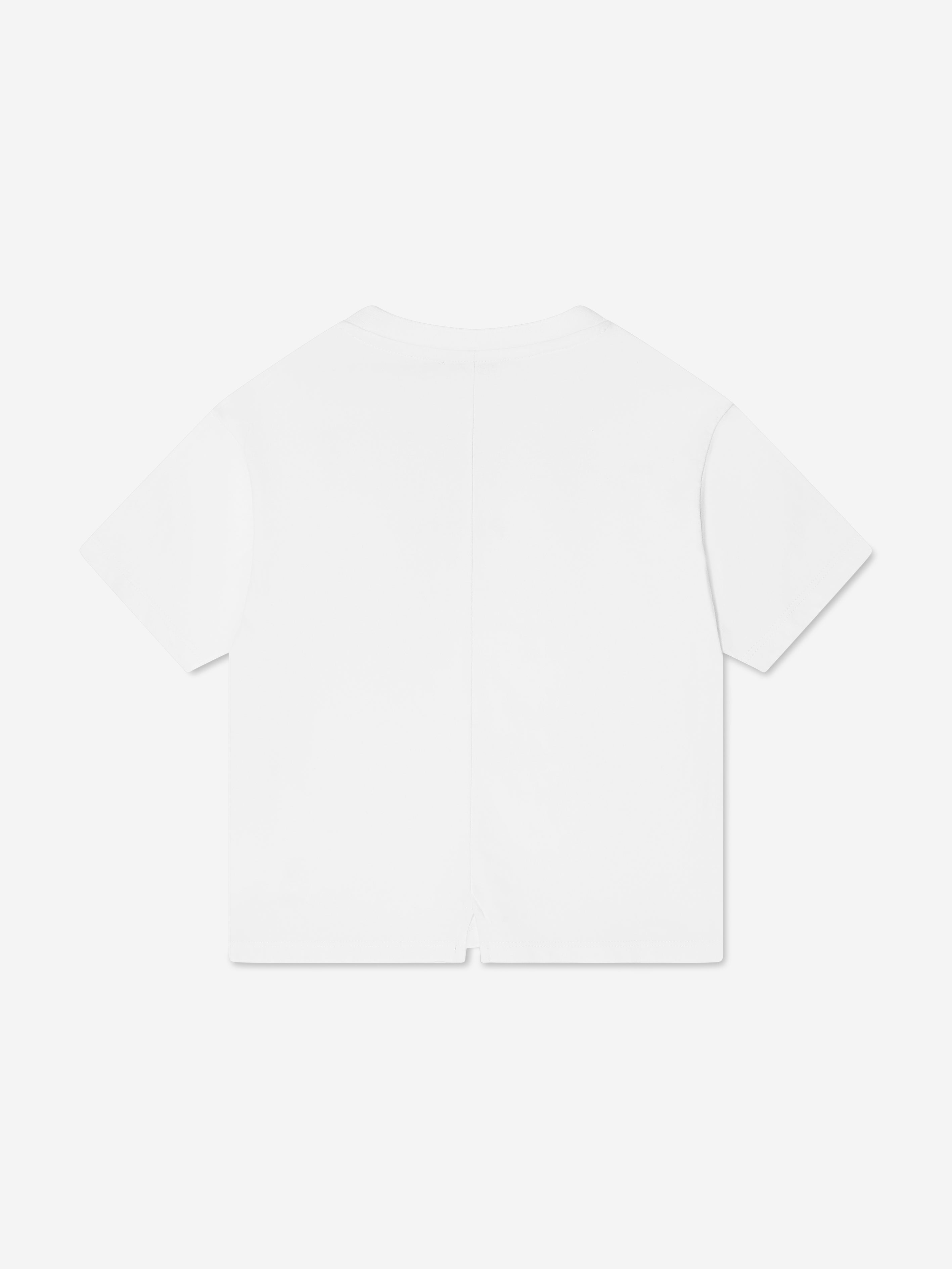 Balmain Boys Logo Print T-Shirt in White