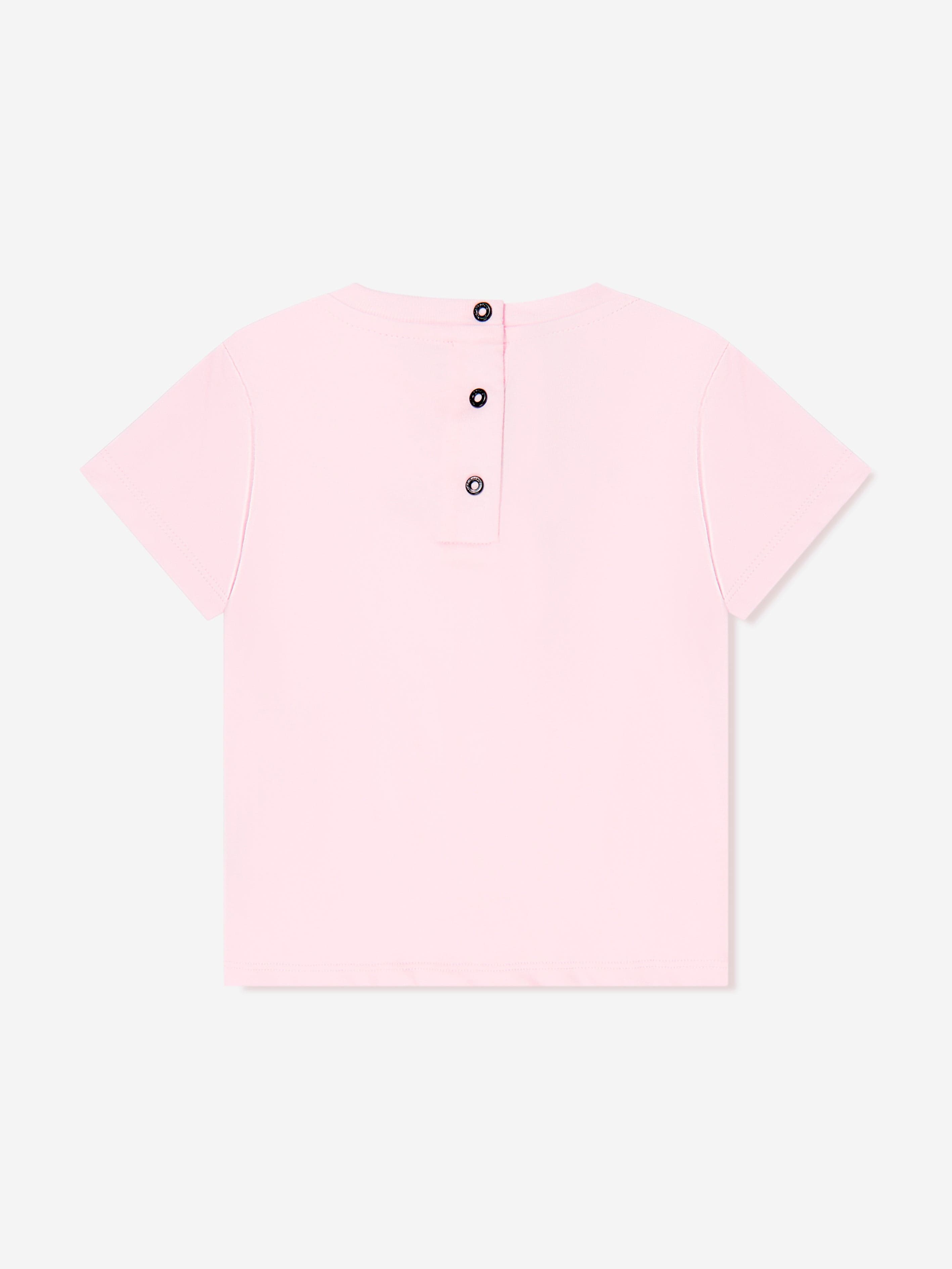 Balmain Baby Girls Logo T-Shirt in Pink