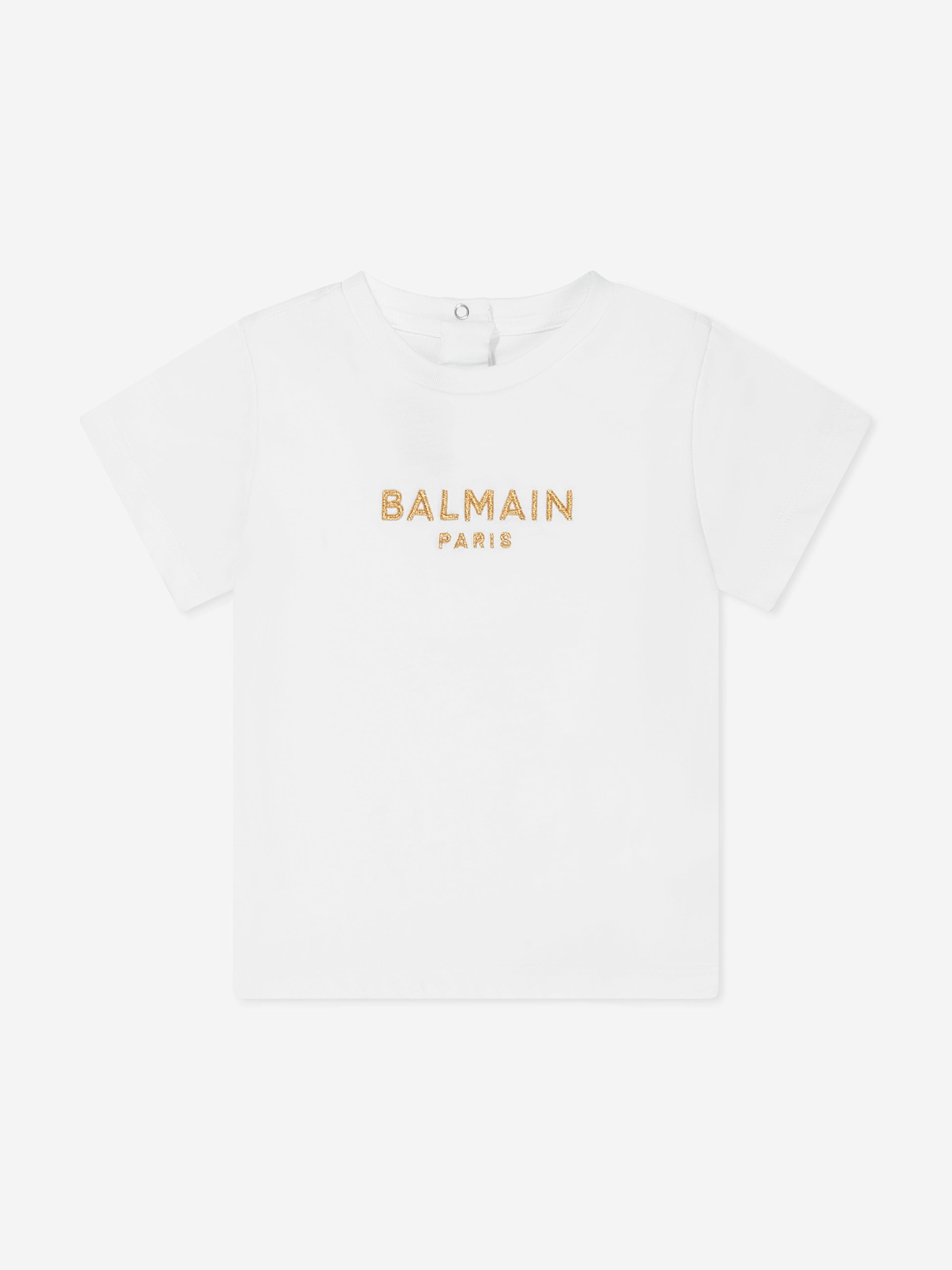 Balmain Baby Boys Logo T-Shirt in White