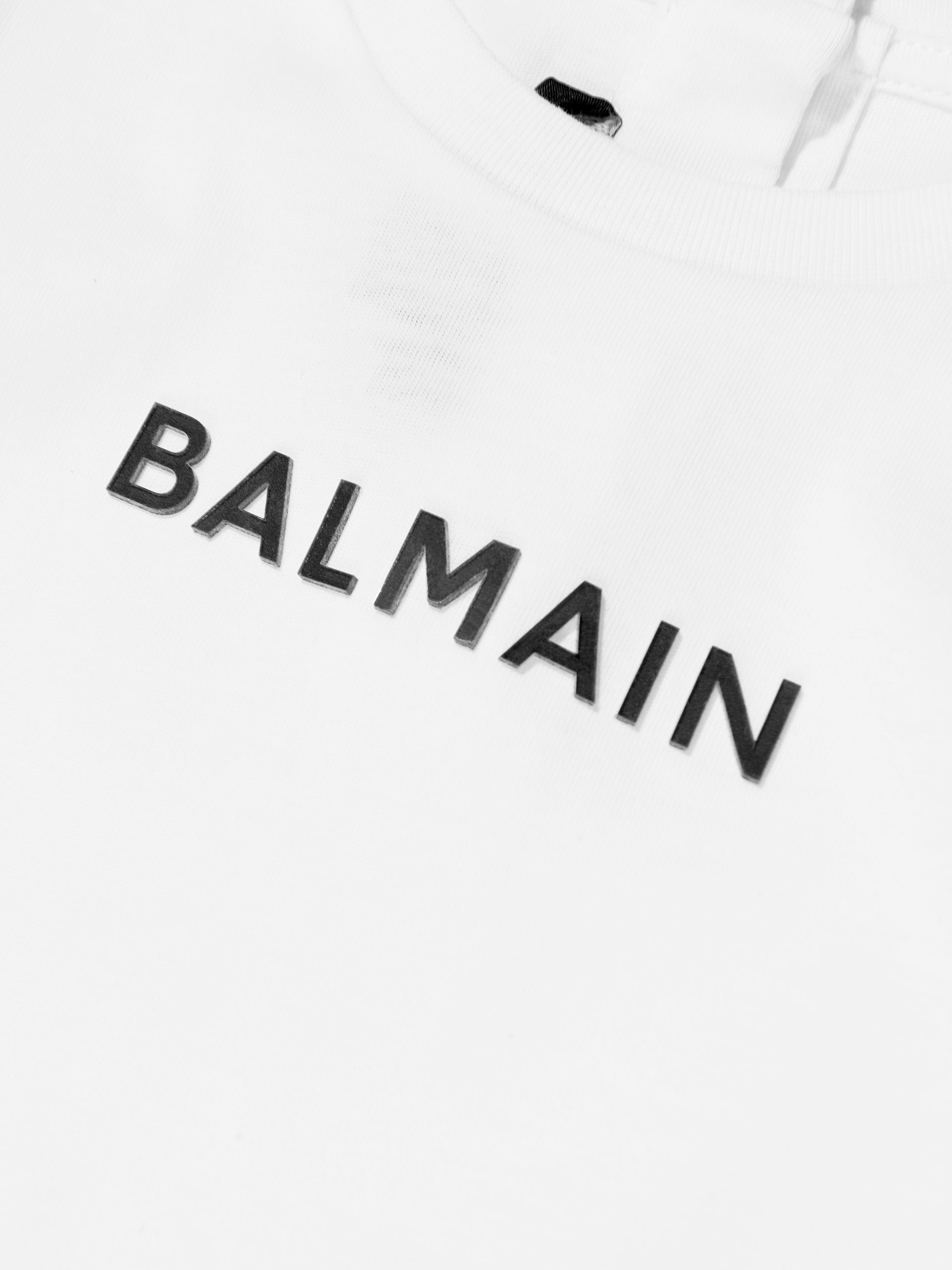 Balmain Baby Logo T-Shirt in White