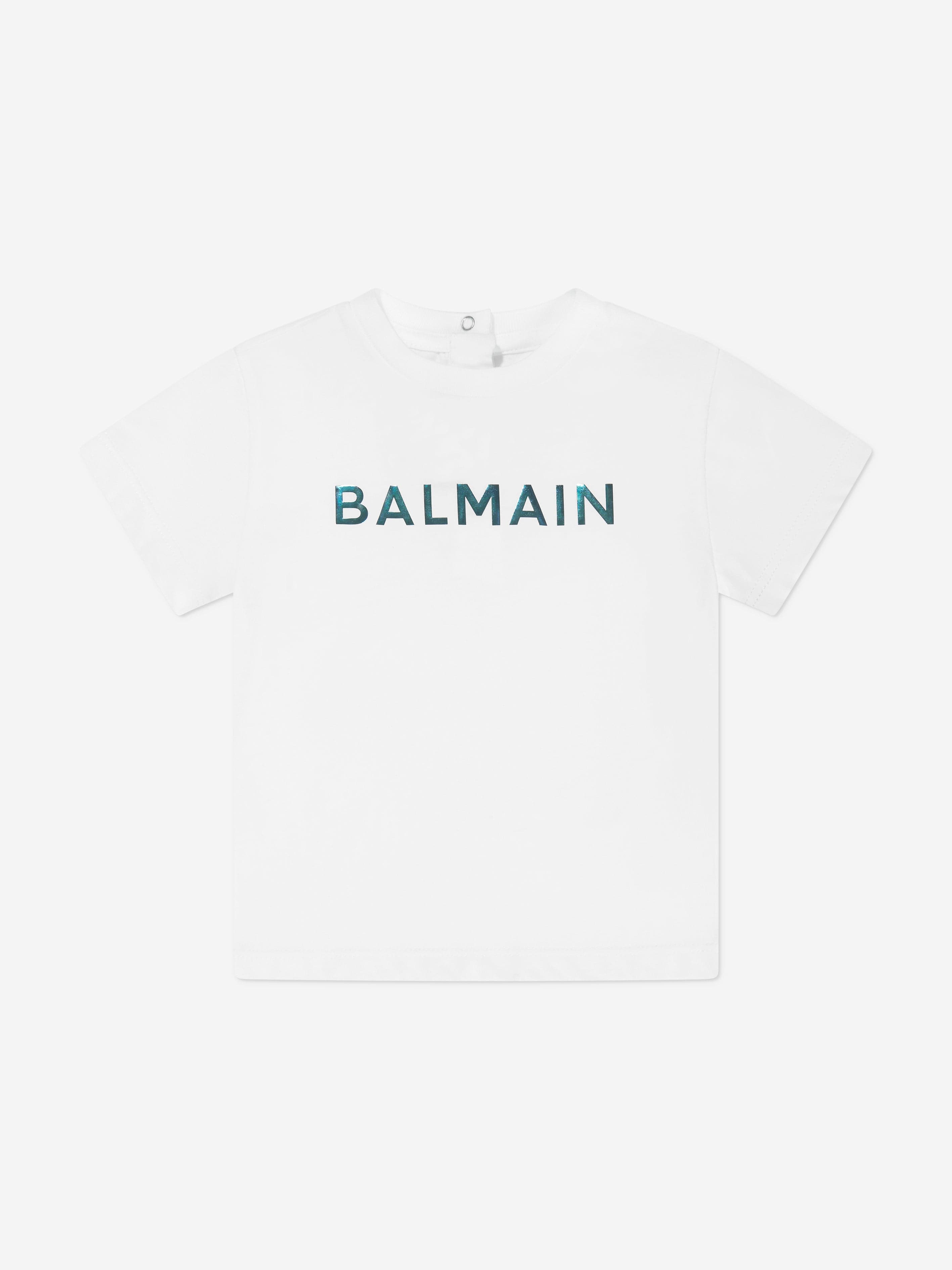 Balmain Baby Boys Logo T-Shirt in White