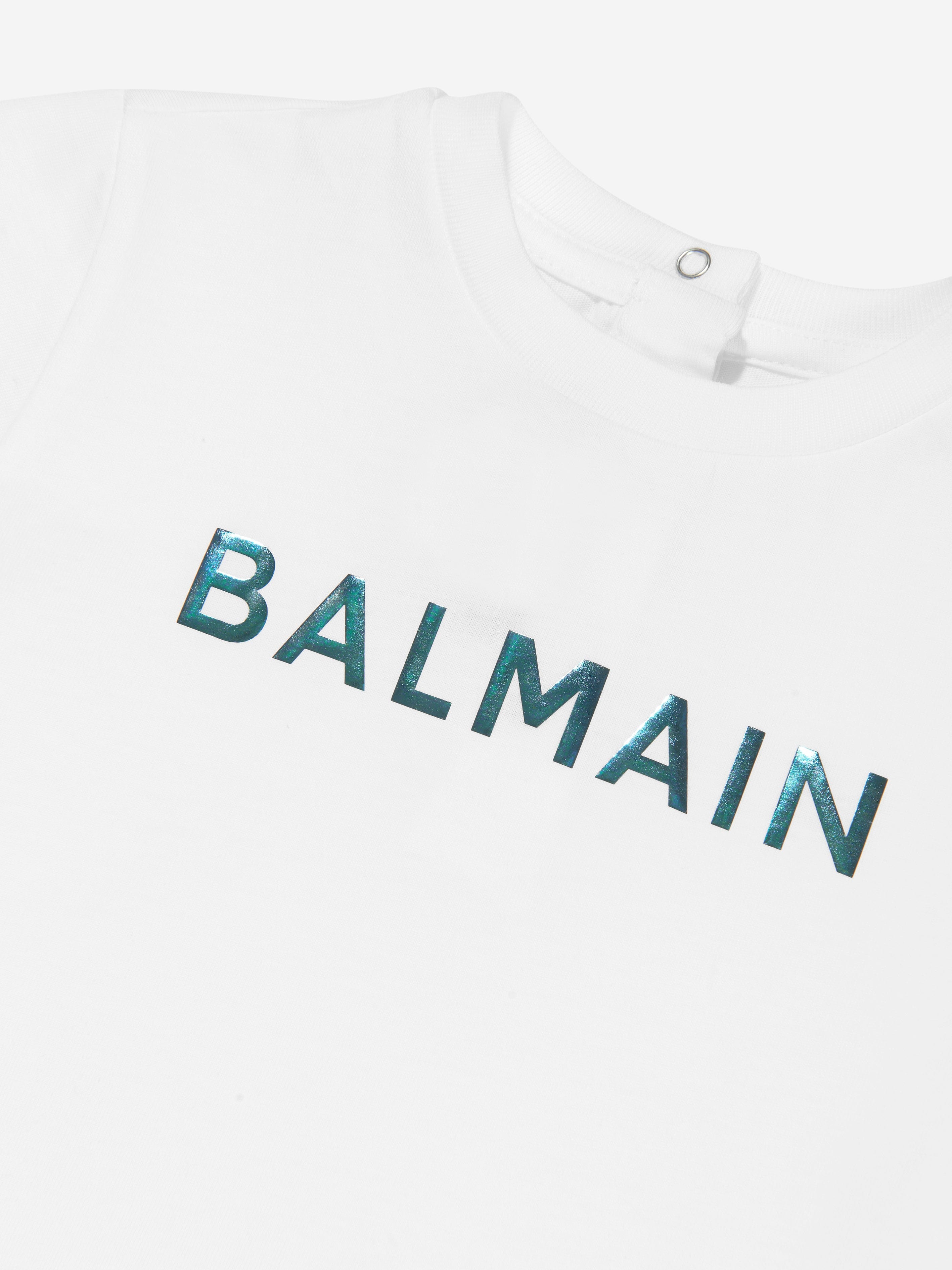 Balmain Baby Boys Logo T-Shirt in White