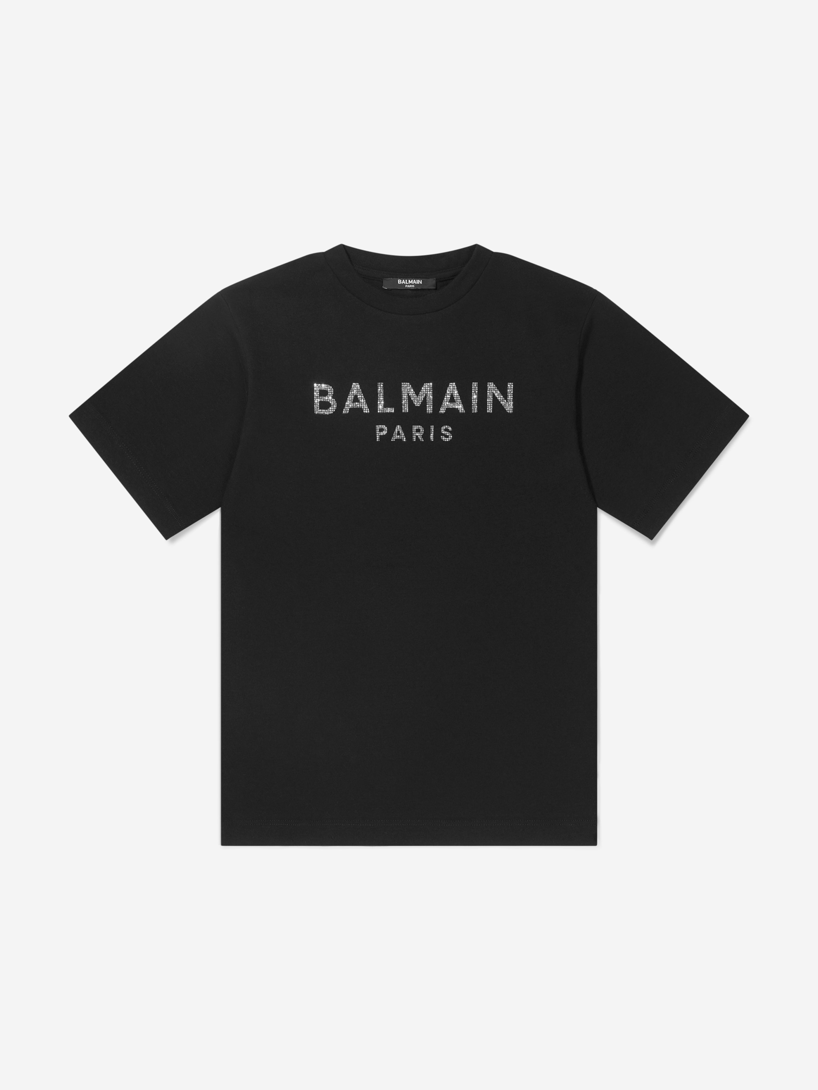 Balmain Girls Wool Logo Dress