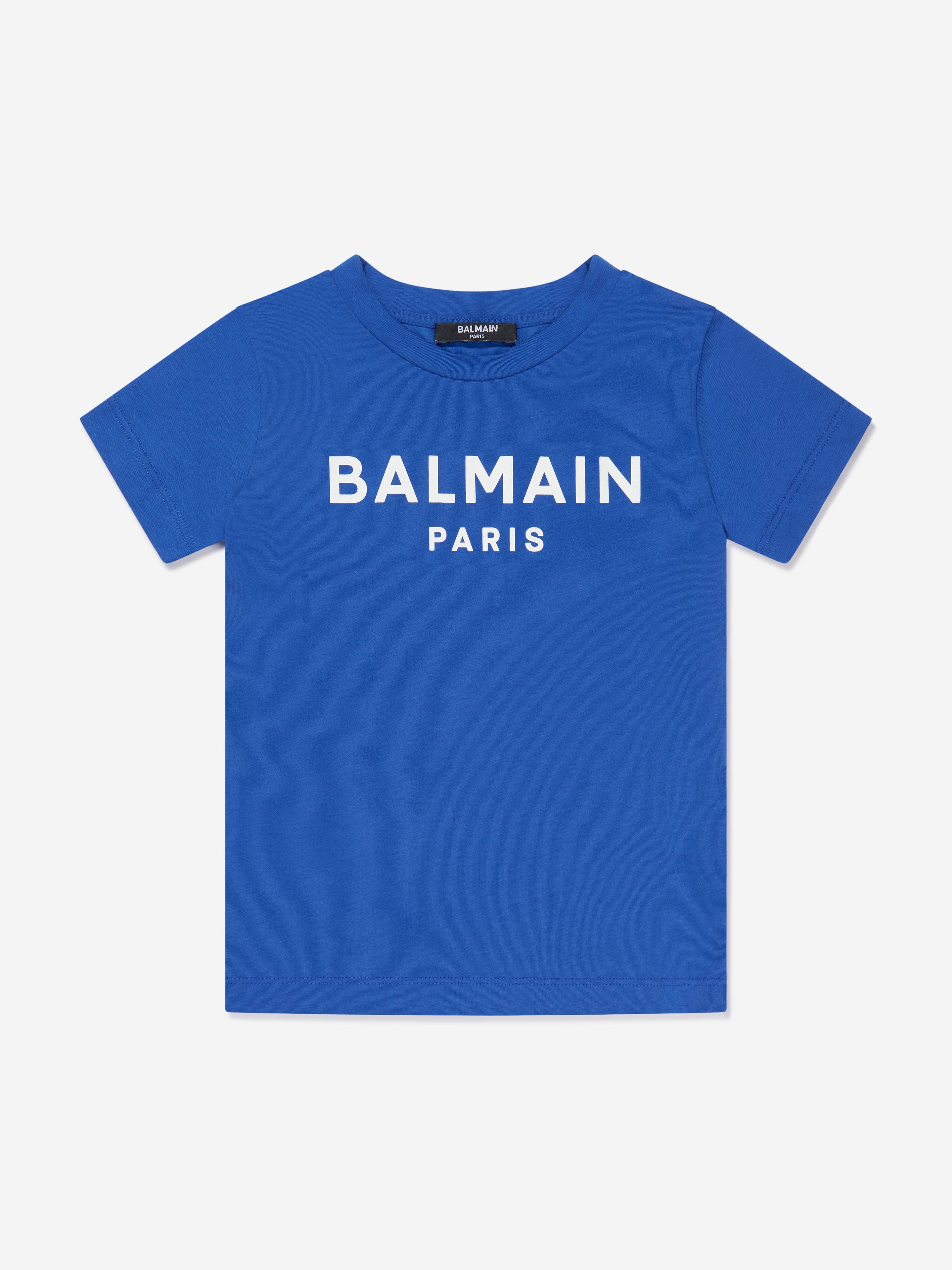 Balmain Boys Logo Print T-Shirt