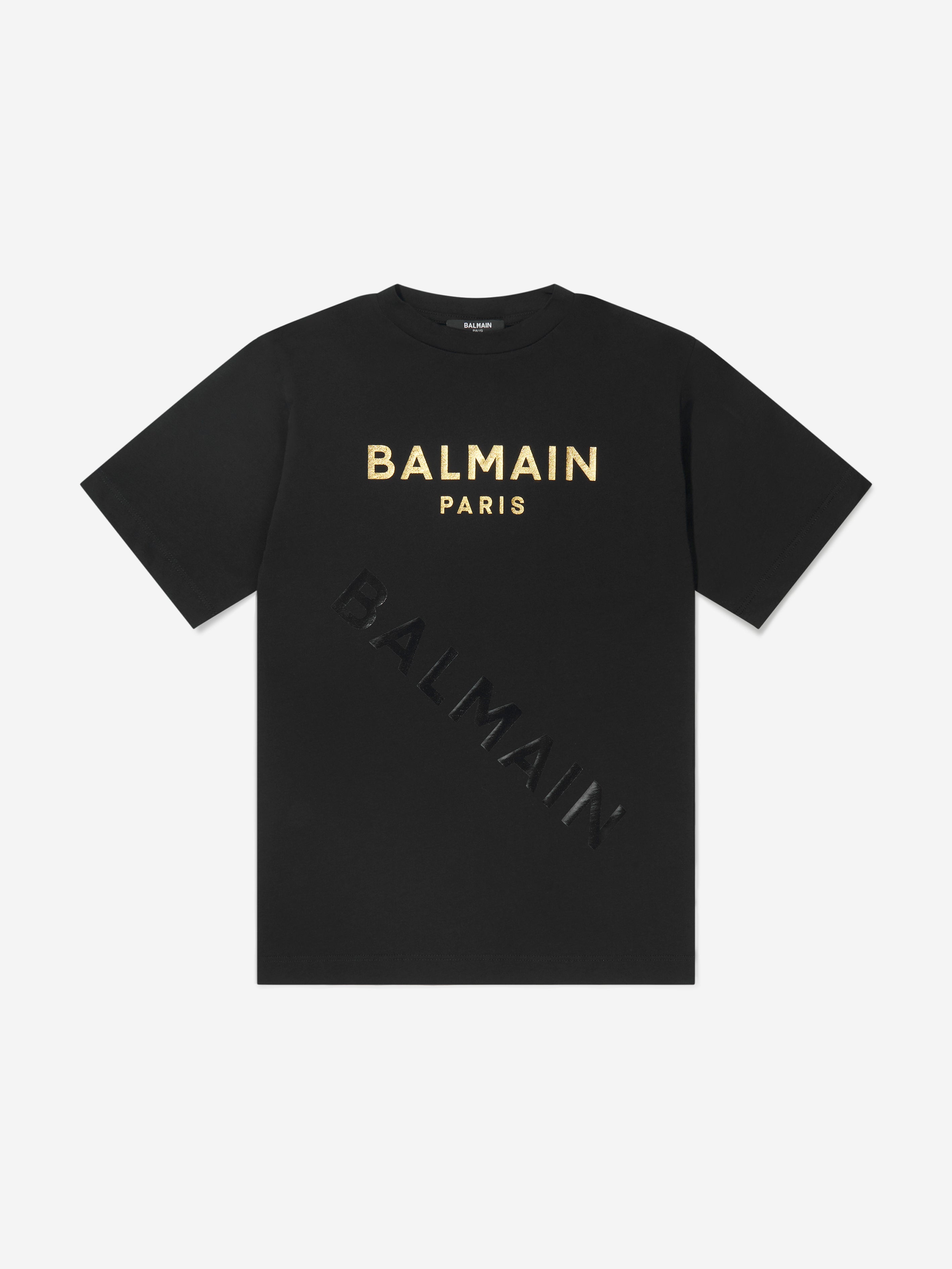 Balmain Girls Logo Print Dress