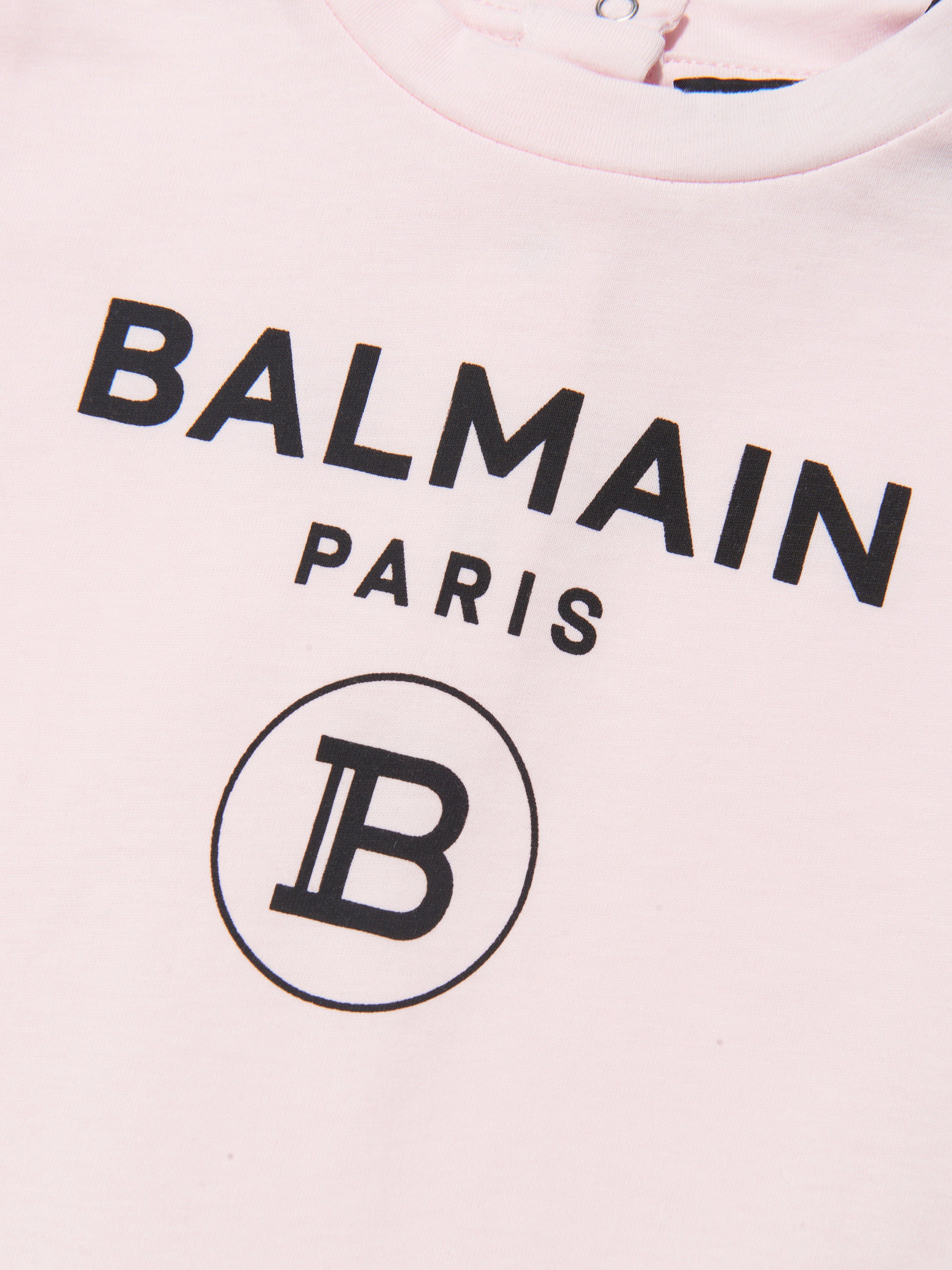 Balmain Baby Girls Logo T-Shirt