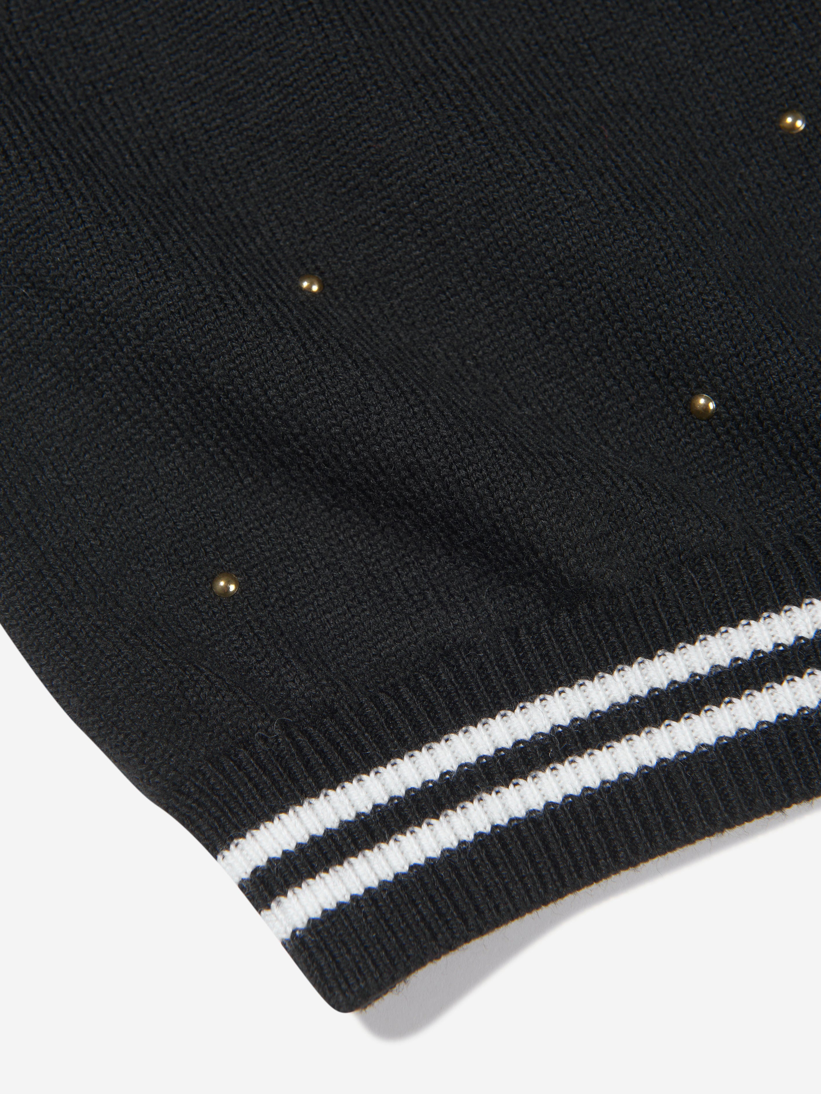 Balmain Girls Wool Knitted Logo Dress