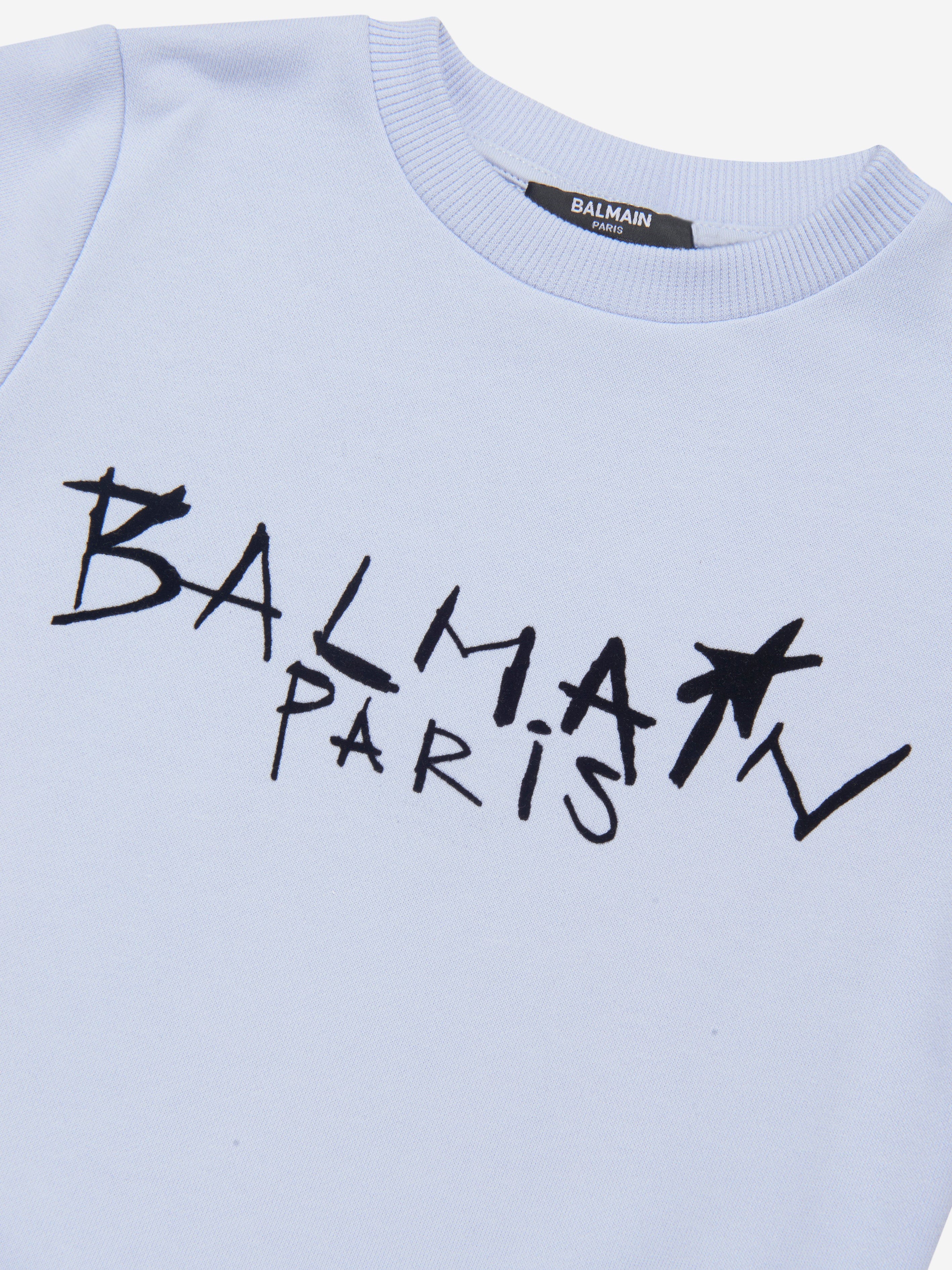 Balmain Boys Logo Print Sweatshirt