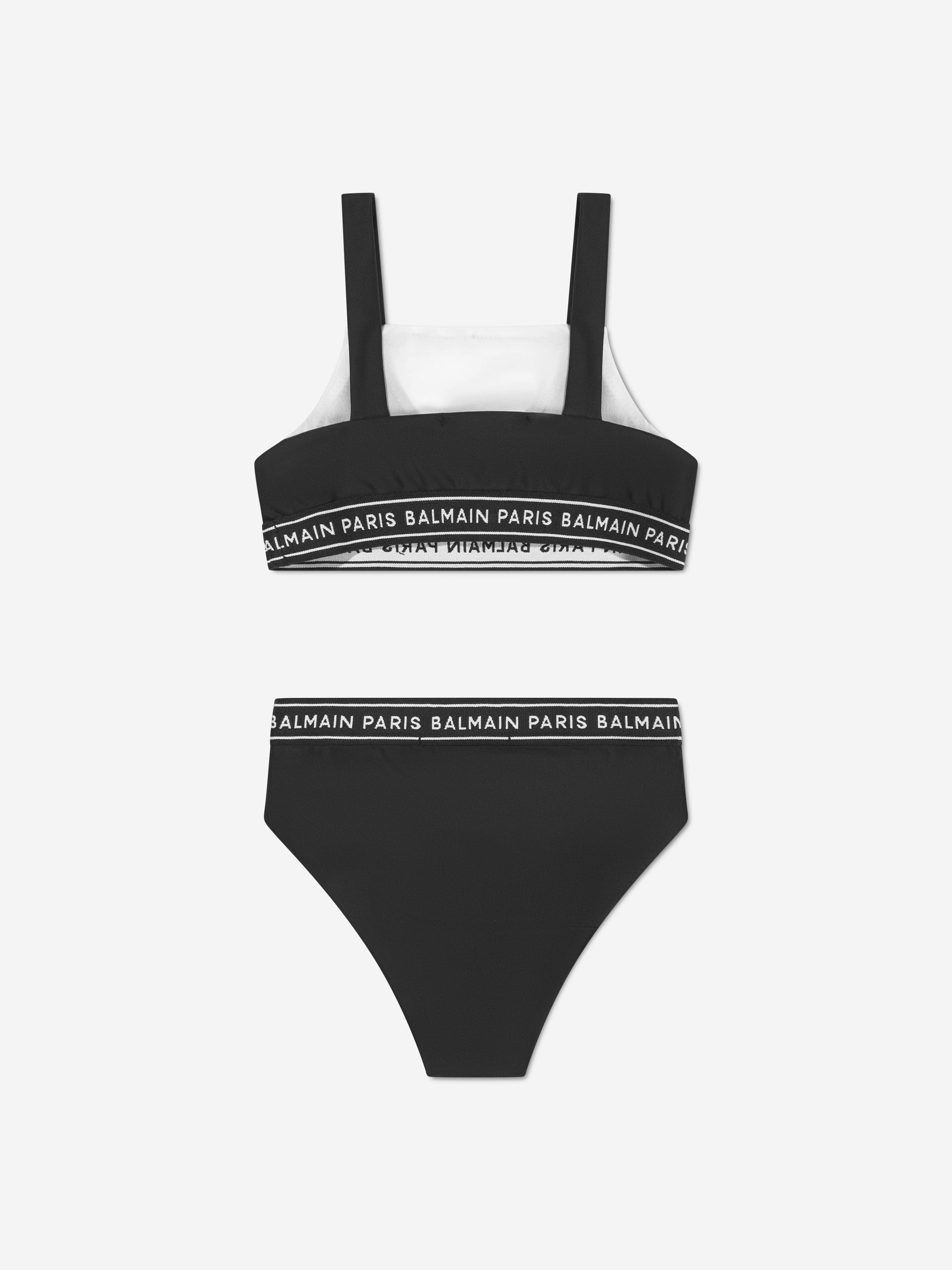 Balmain Girls Logo Bikini in Black