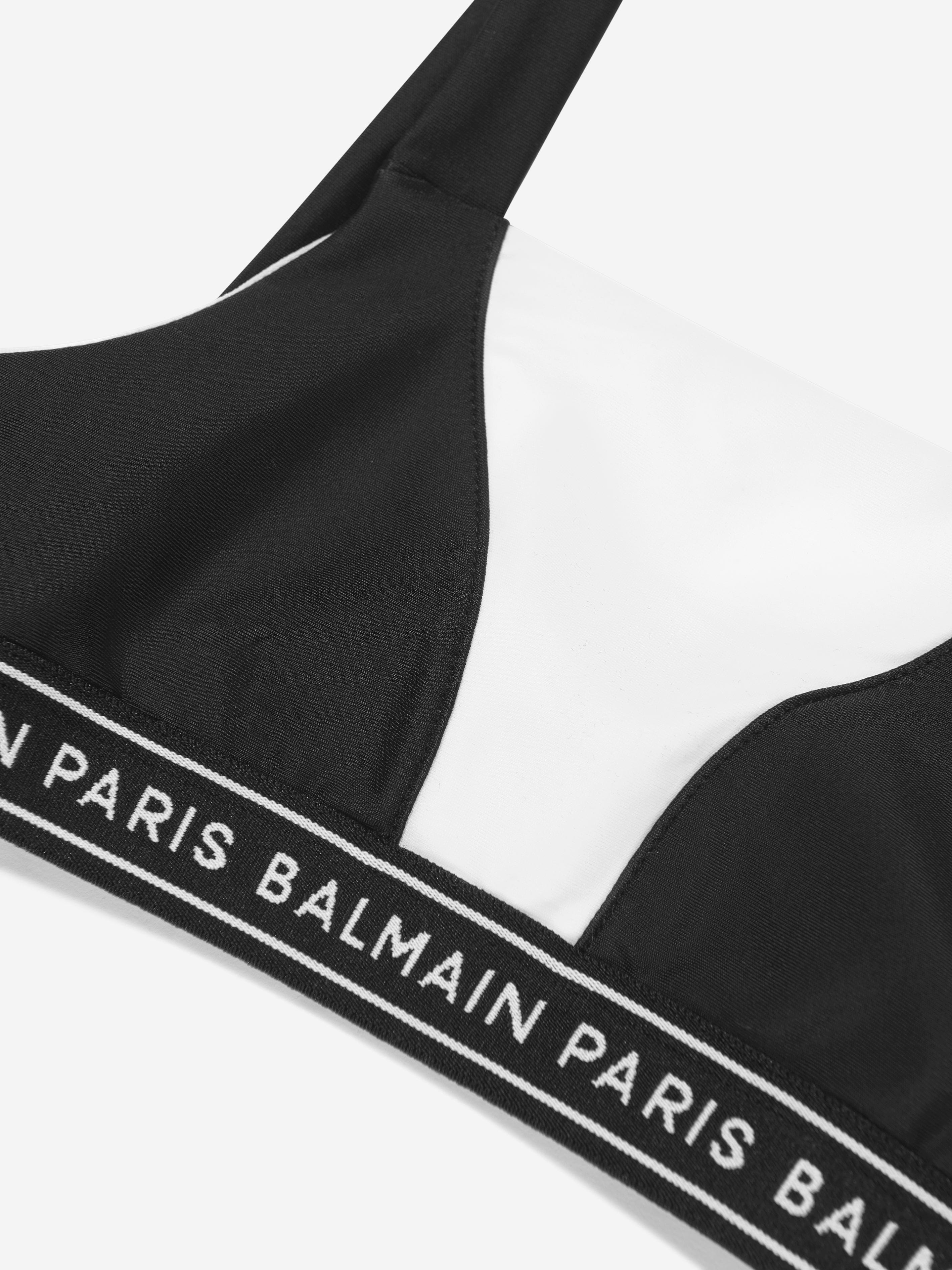 Balmain Girls Logo Bikini in Black