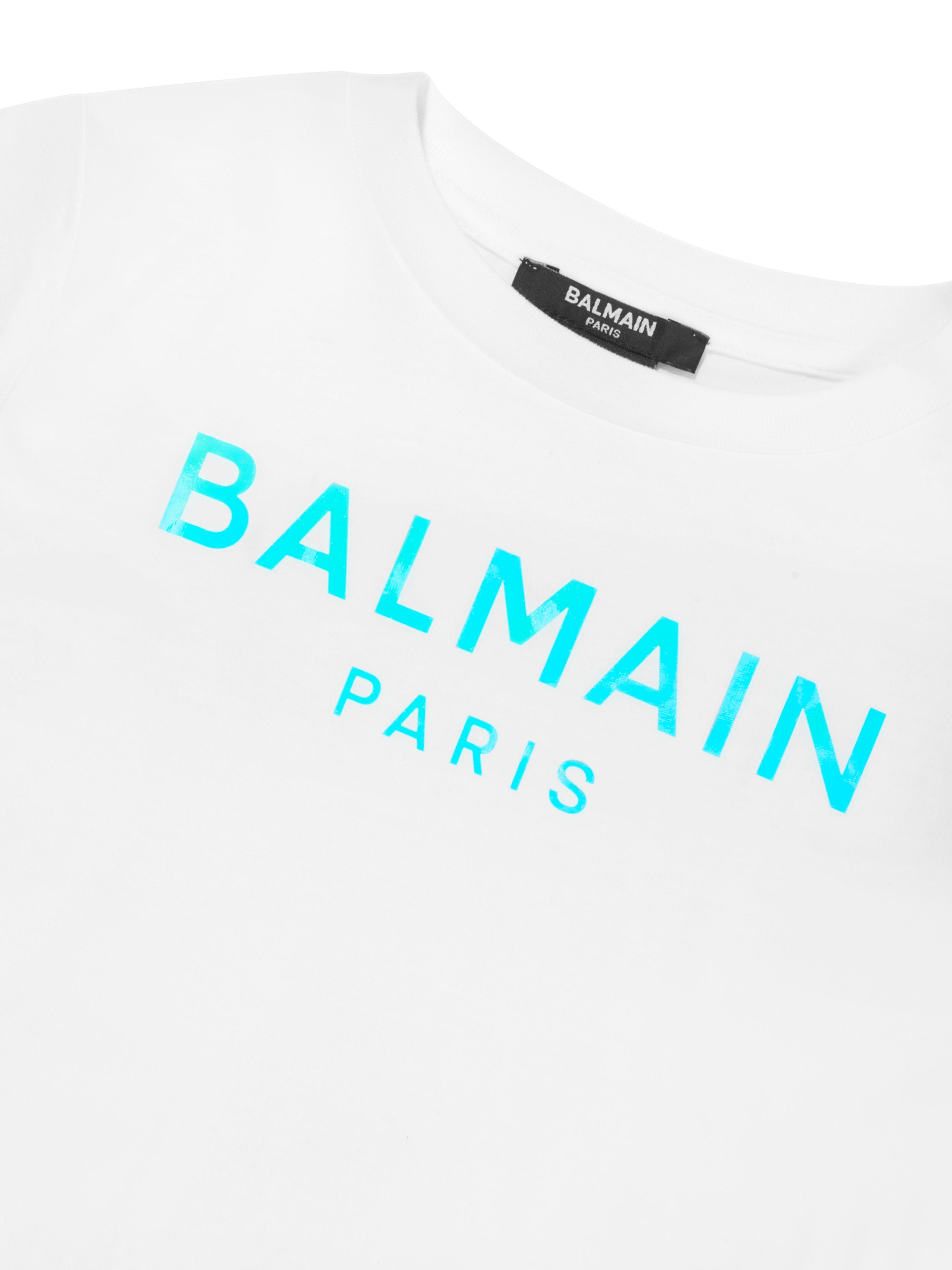 Balmain Girls Logo T-Shirt in White